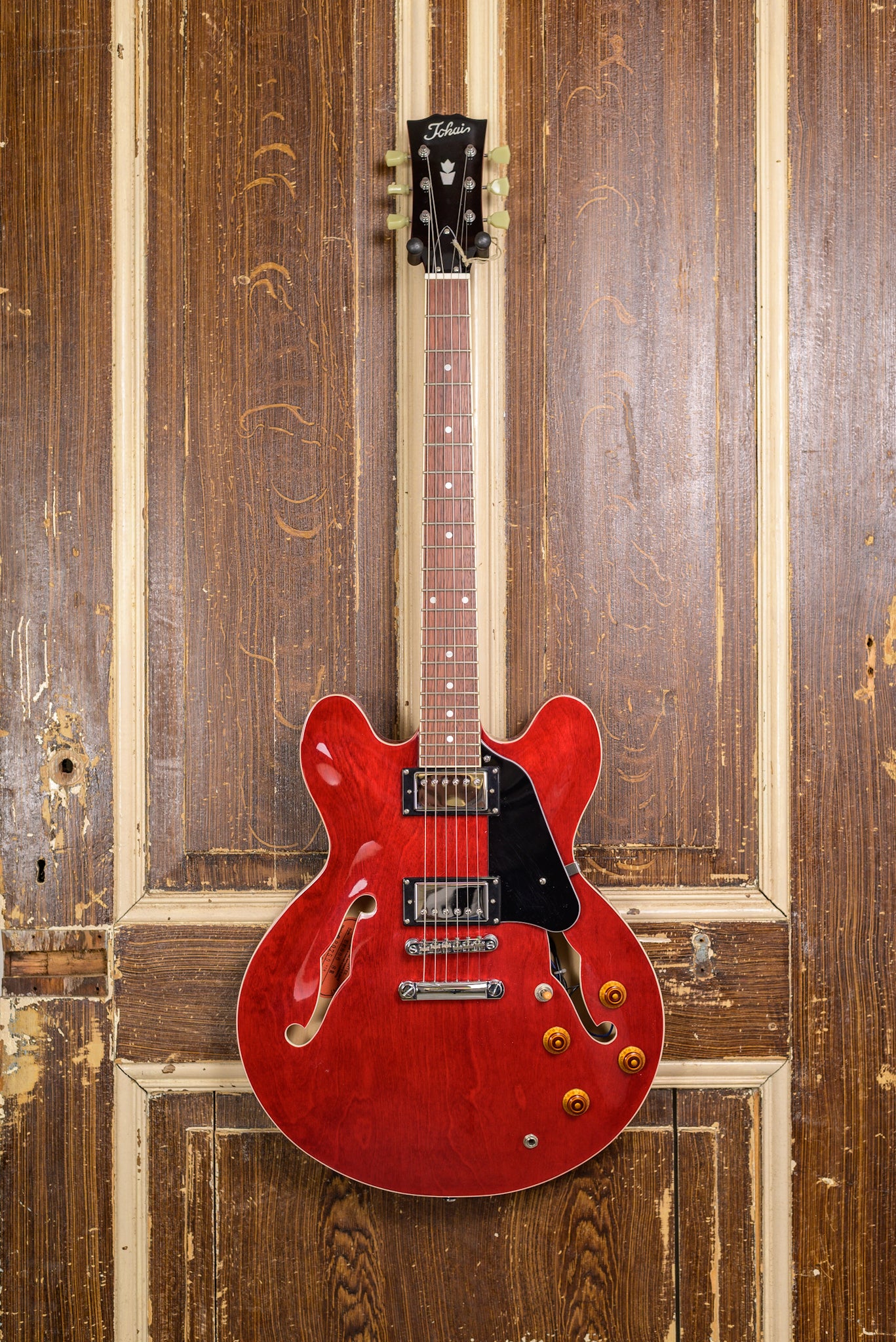 Tokai ES78 SR Trans Red Elektrische Gitaar B-Stock