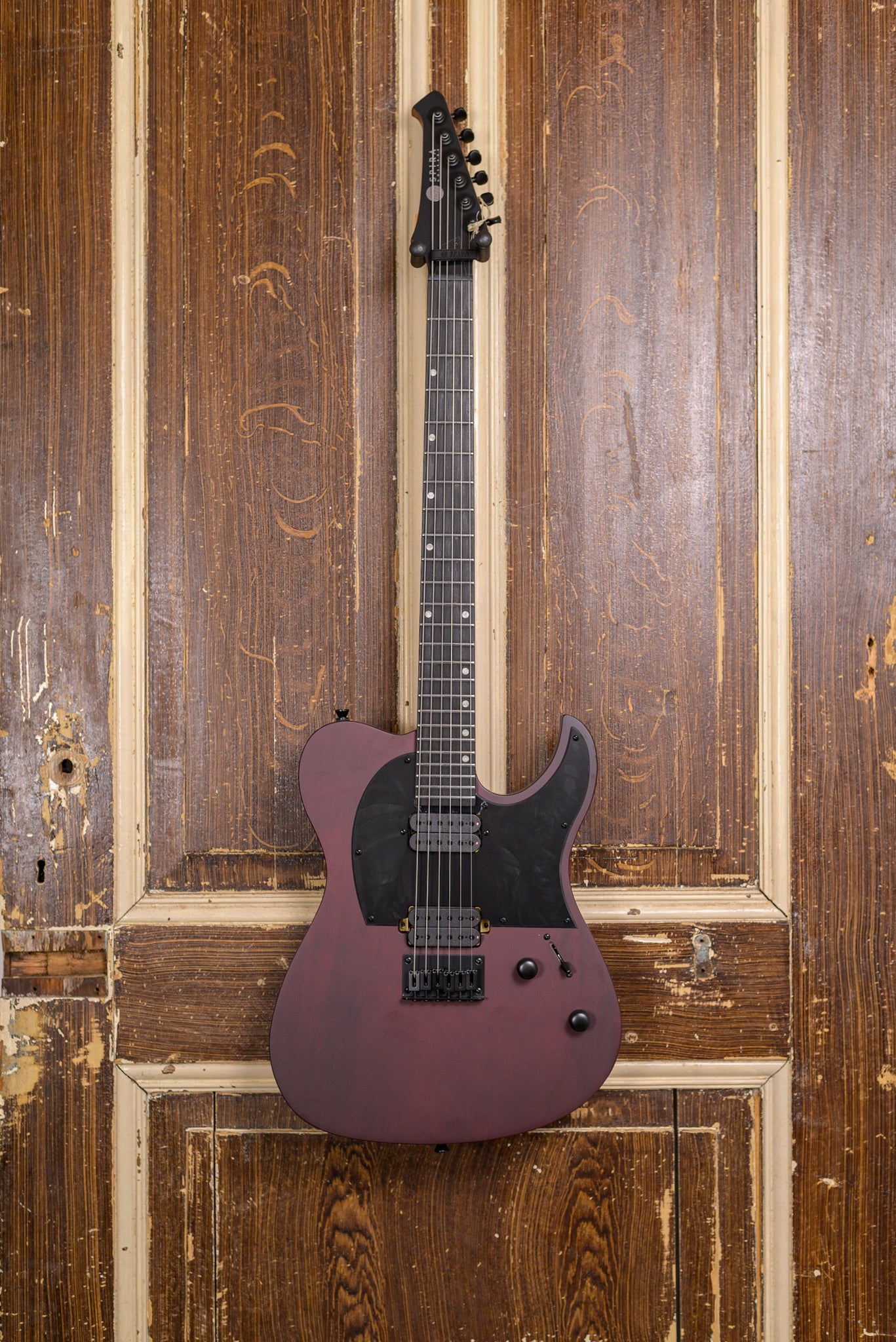 Spira Guitars T-400 MWR Satin Wine red elektrische gitaar
