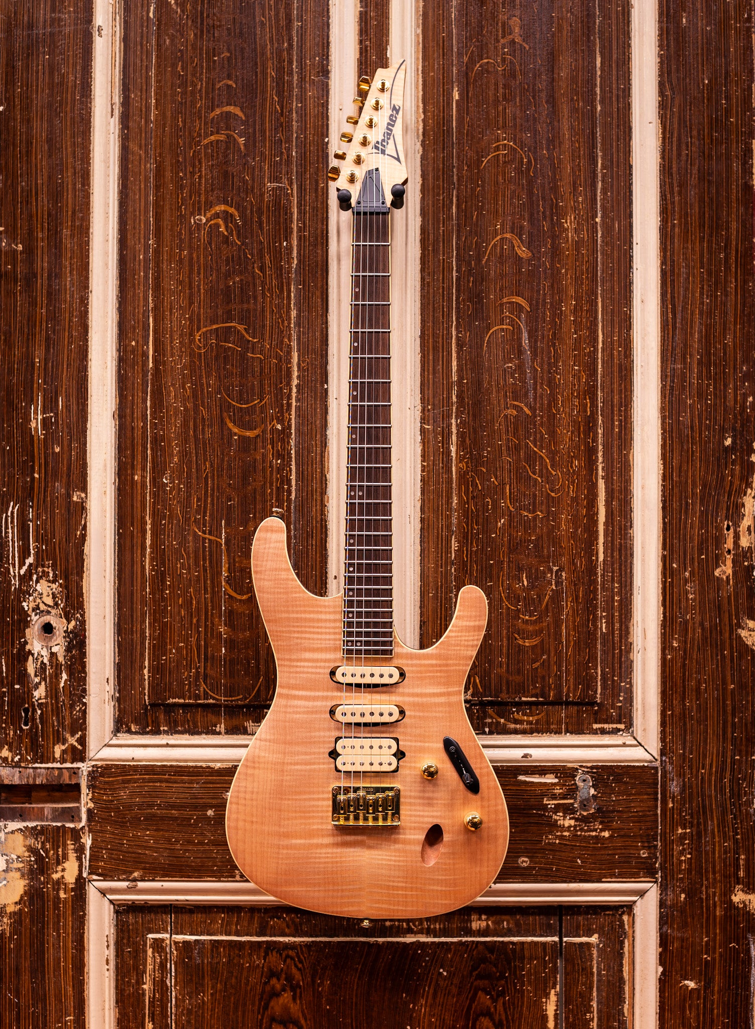 Ibanez SEW761FM Natural Flat elektrische gitaar (occasion)
