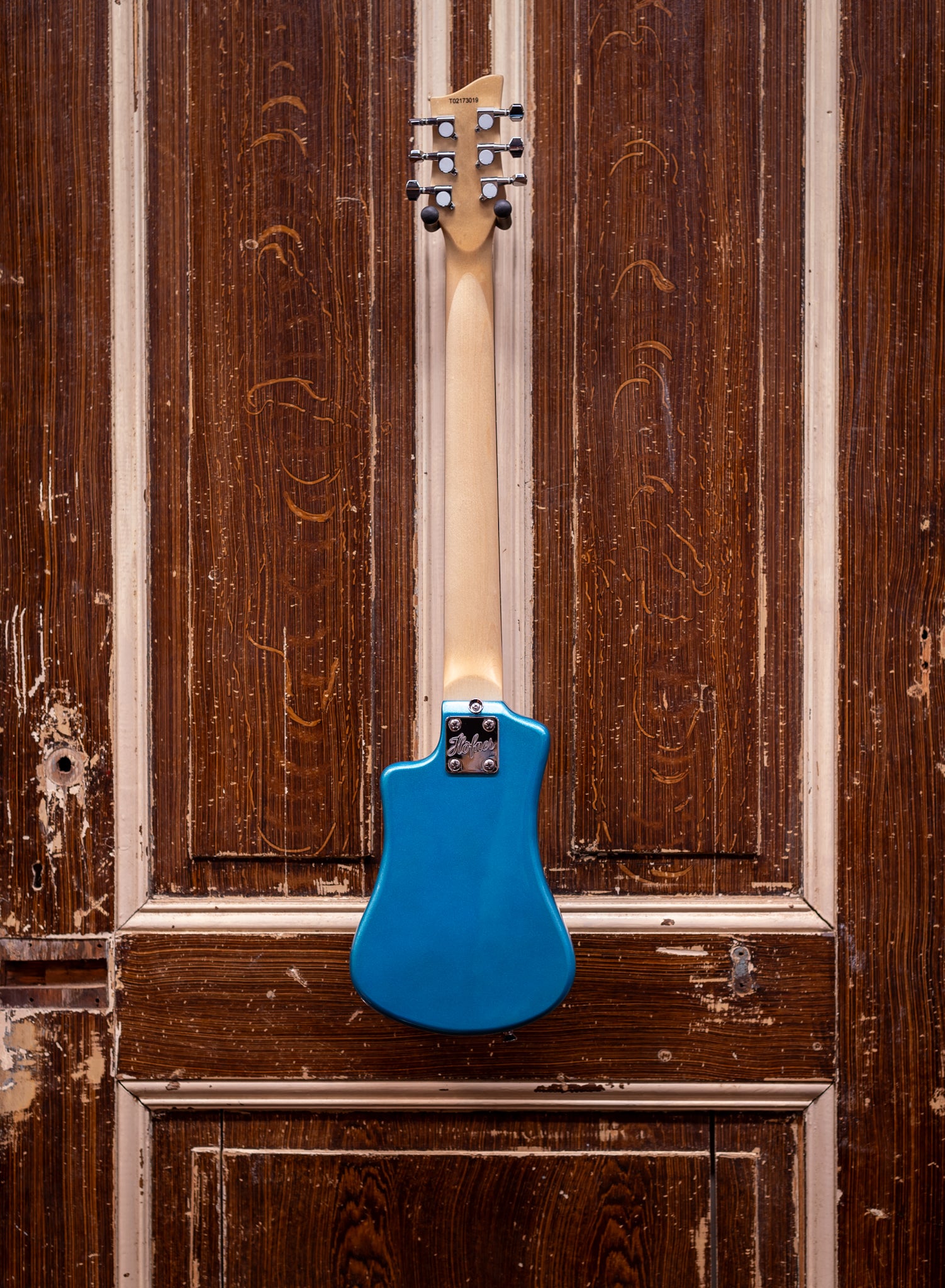 Höfner Shorty CT Blue elektrische reisgitaar (occasion)