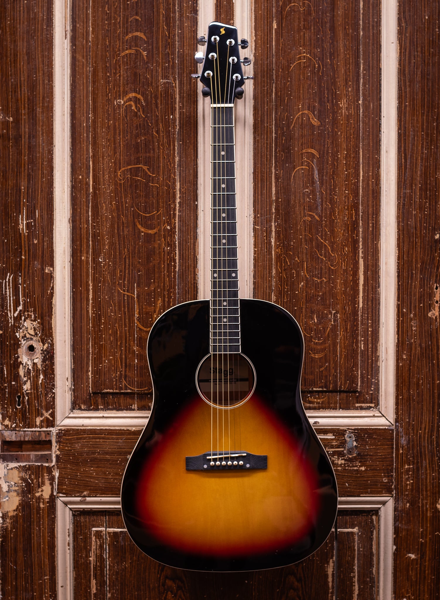 Stagg SA35 DS-VS Vintage Sunburst Slope Shoulder Westerngitaar