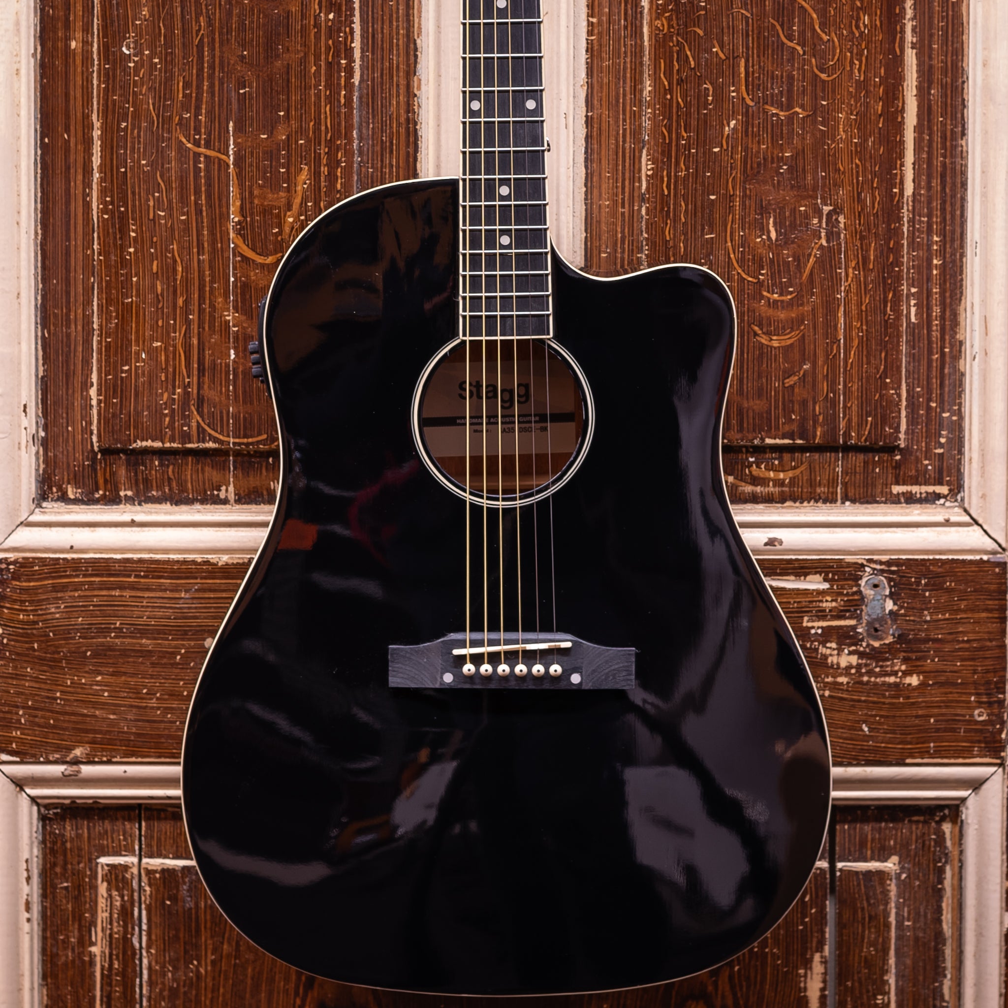 Stagg SA35 DSCE-BK Slope Shoulder Westerngitaar