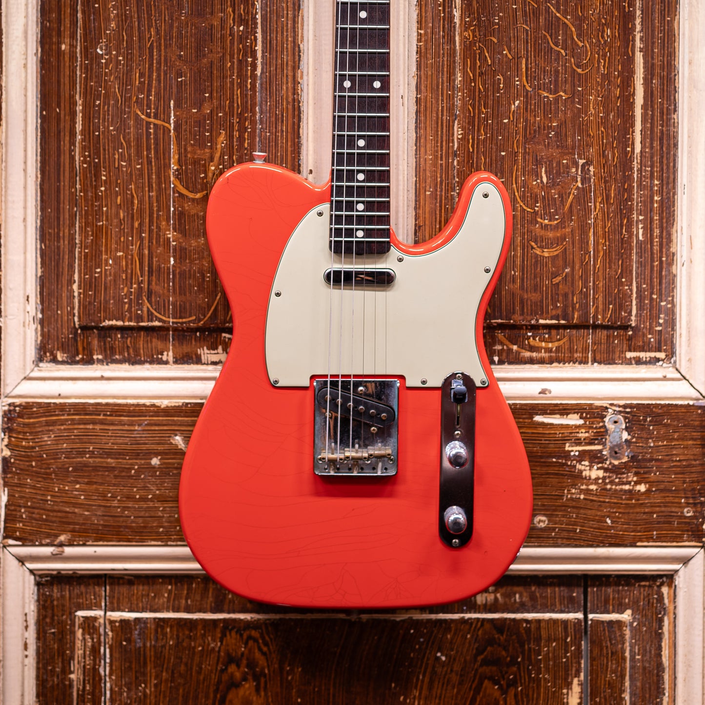Del-Tone 60's T-Style Fiesta Red Elektrische gitaar