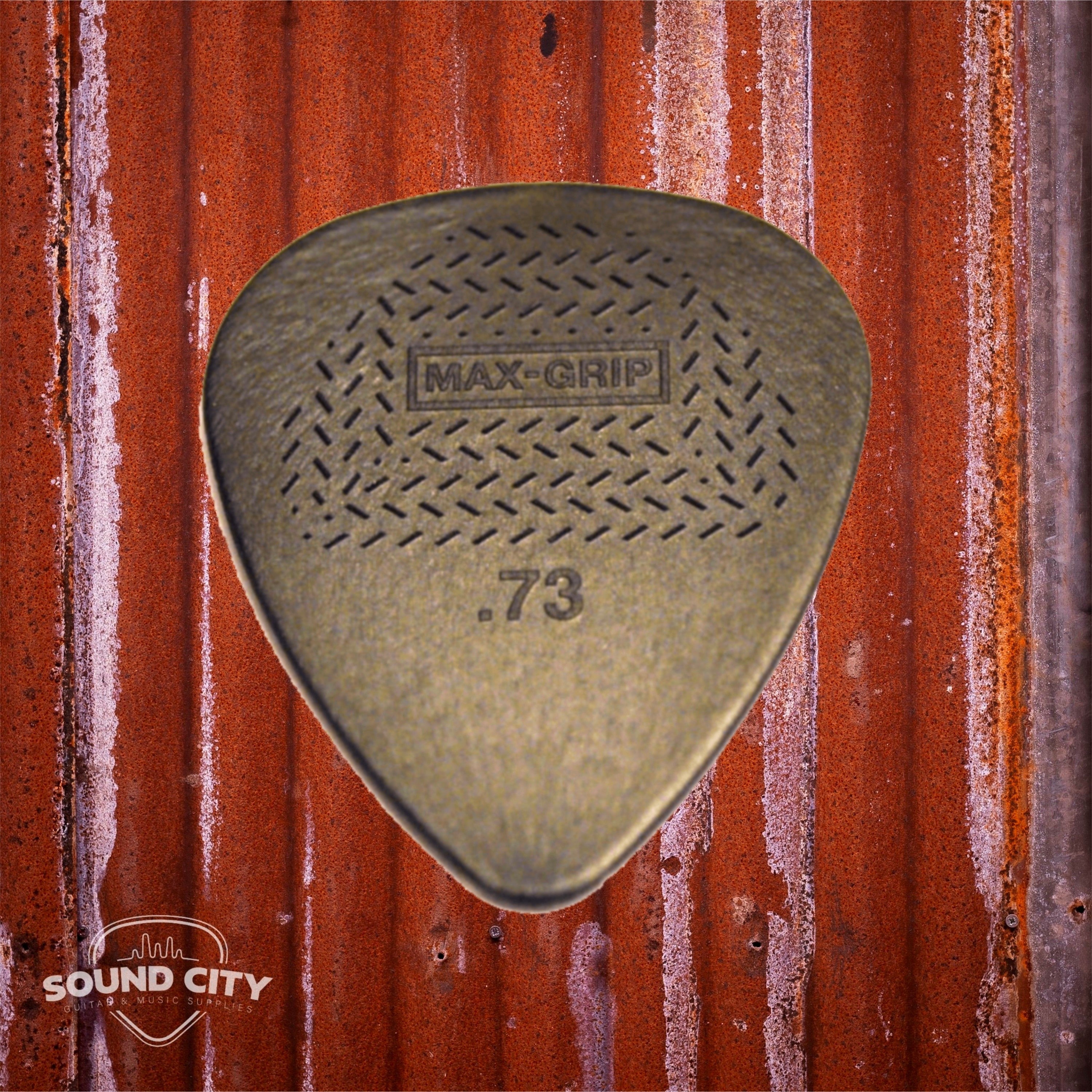 Dunlop Plectrum Max Grip Nylon 0.73mm Grijs