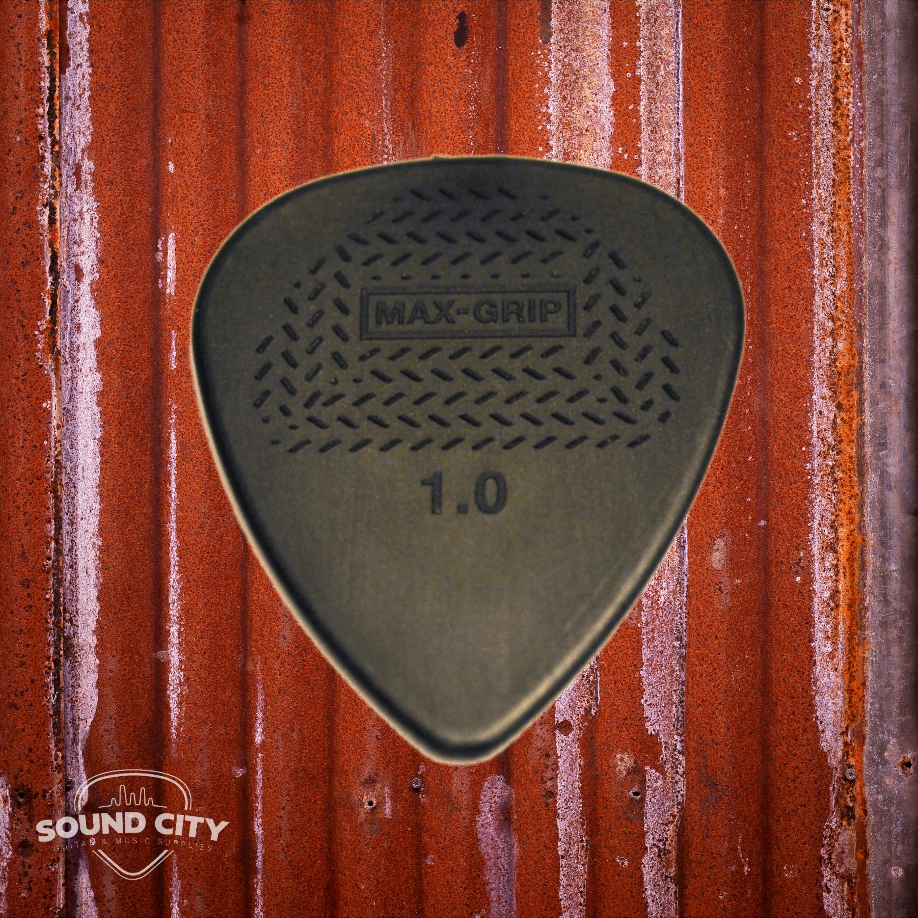 Dunlop Plectrum Max Grip Nylon 1.00mm Zwart