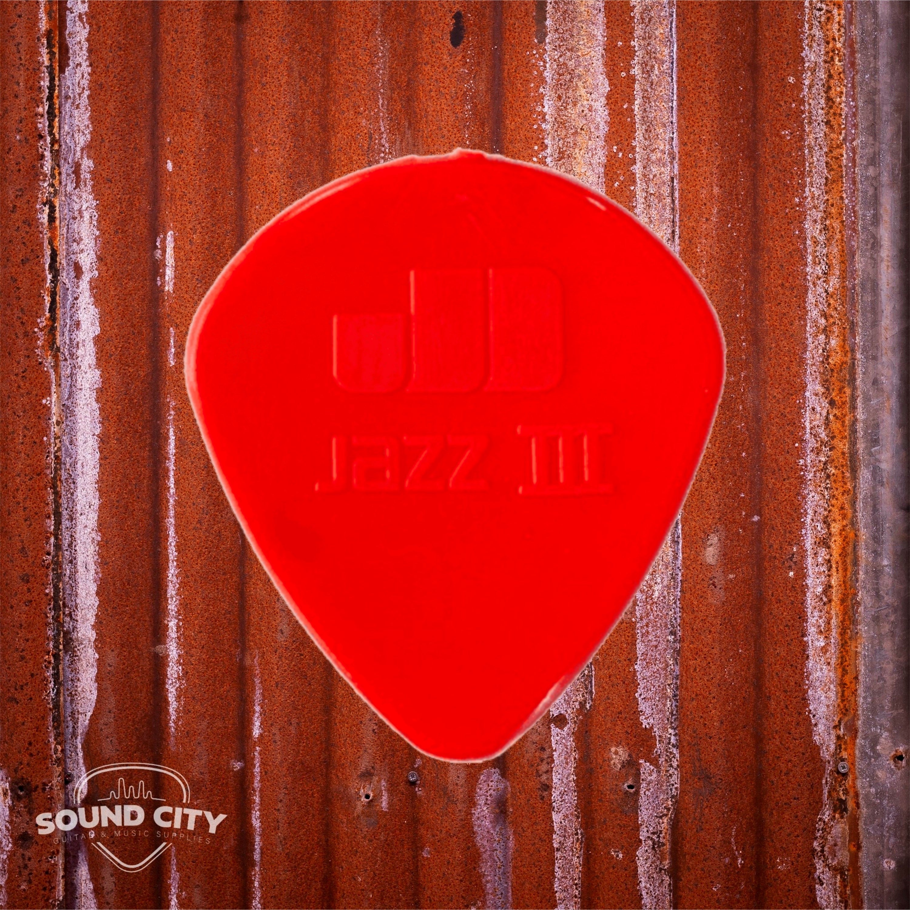 Dunlop Plectrum Jazz III 1.38mm Rood