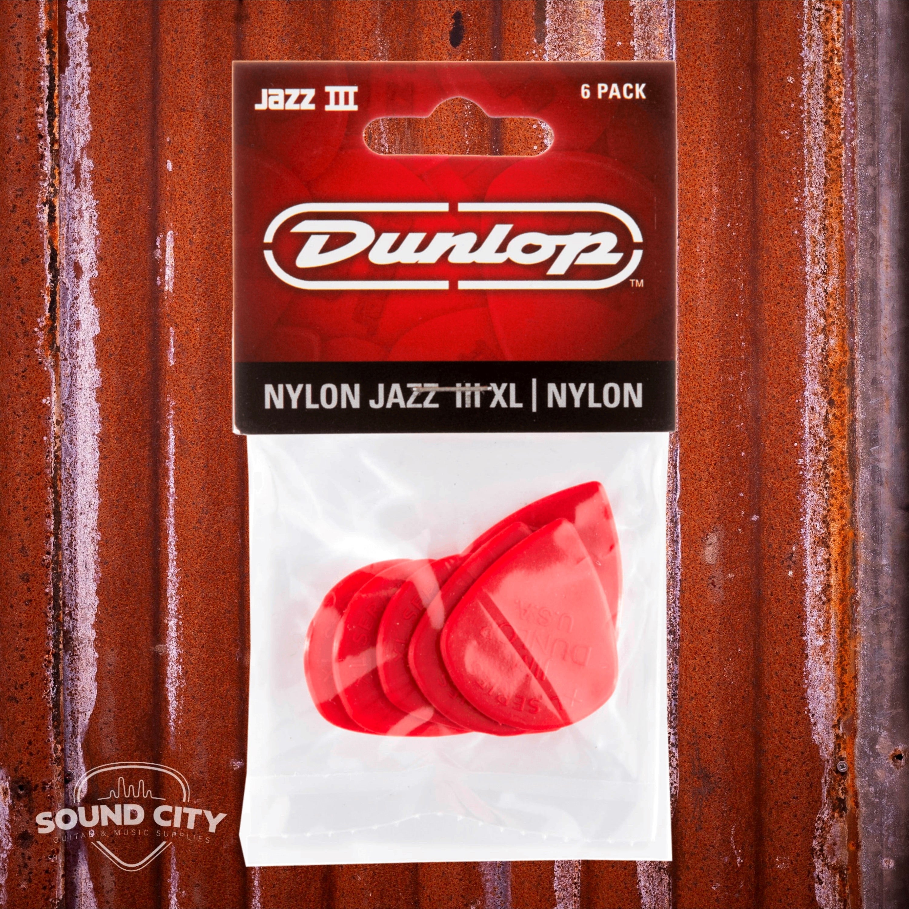 Dunlop Plectrum Jazz III 1.38mm Rood 6PACK