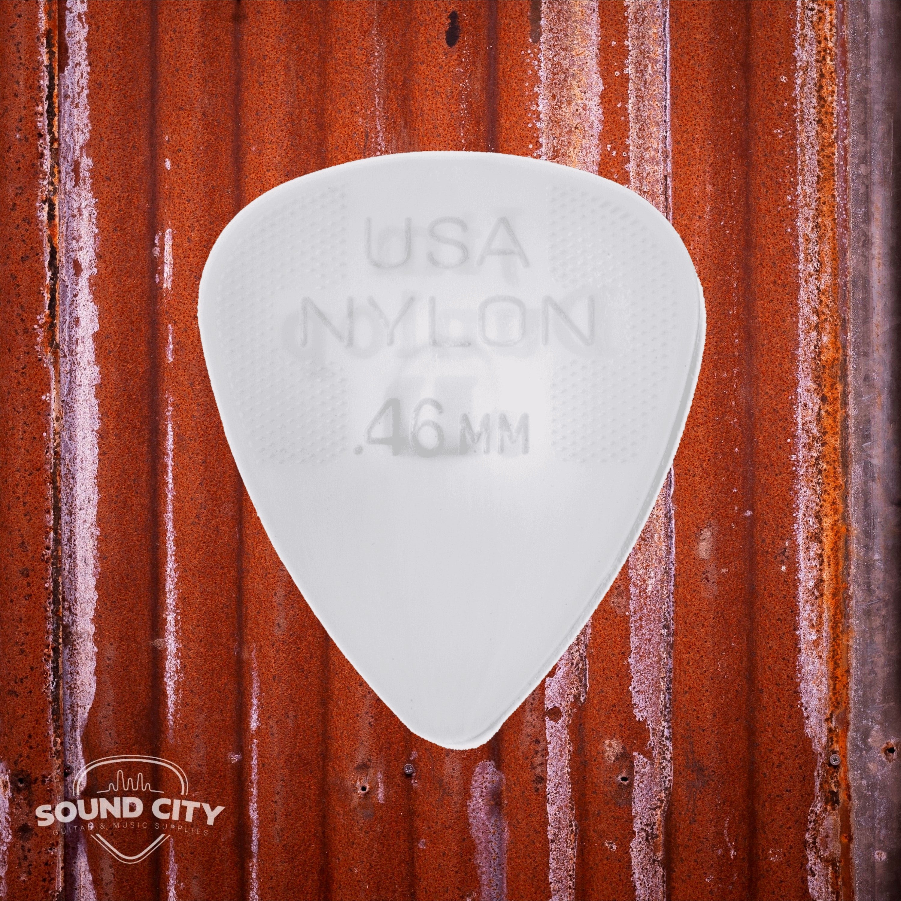 Dunlop Plectrum Standaard Nylon 0.46mm wit 6PACK