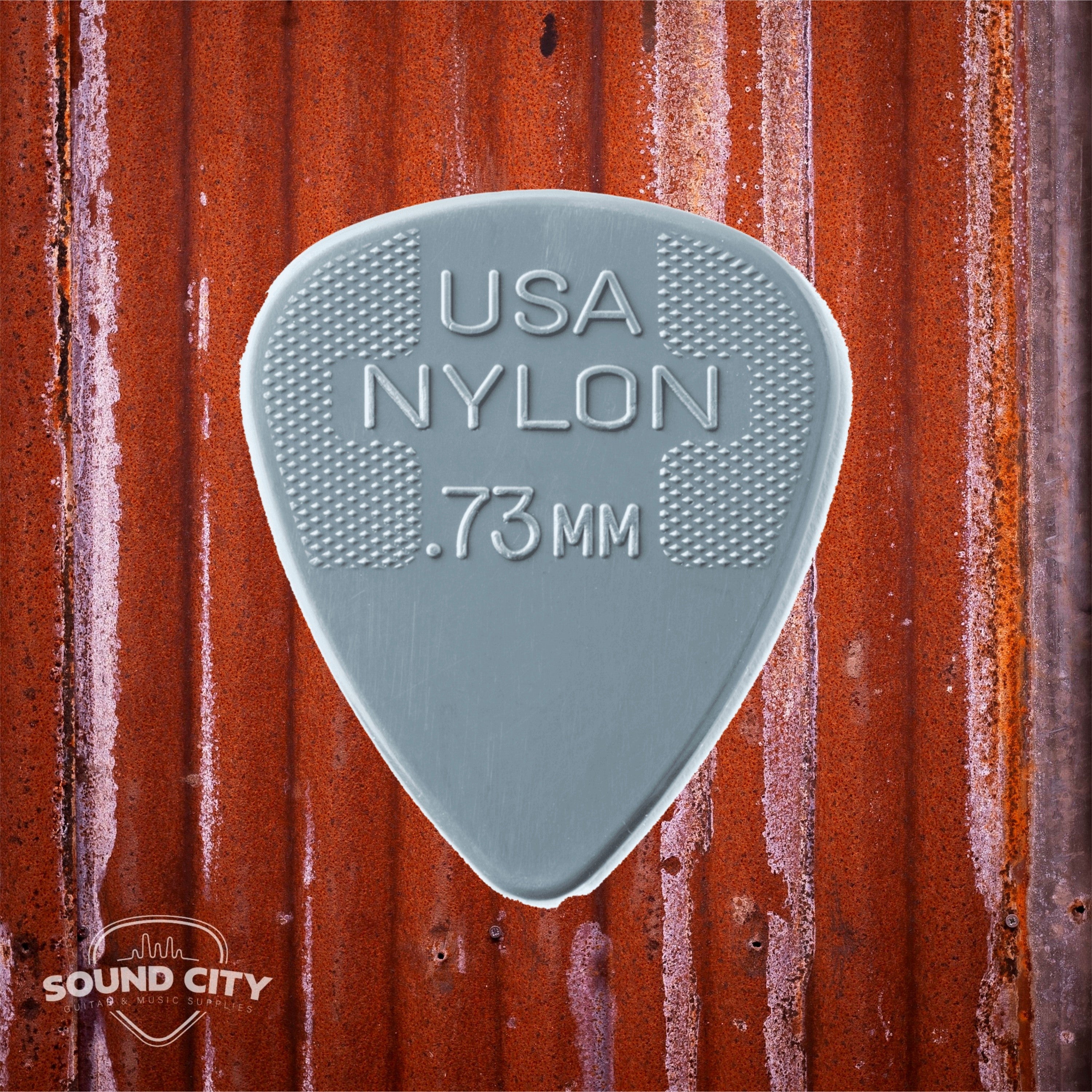 Dunlop Plectrum Standaard Nylon 0.73mm Grijs