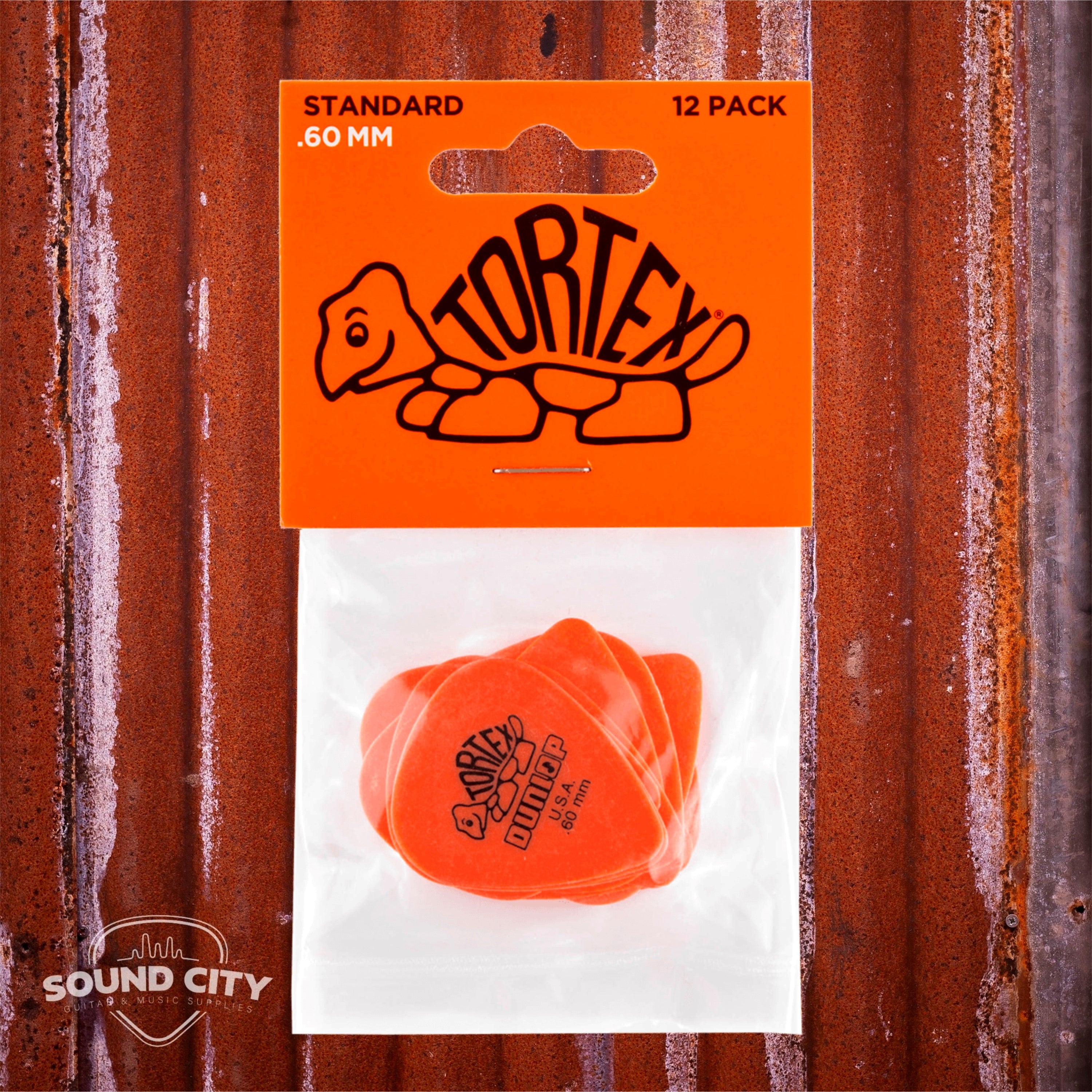 Dunlop Plectrum Tortex Standaard 0.60mm Oranje 12PACK
