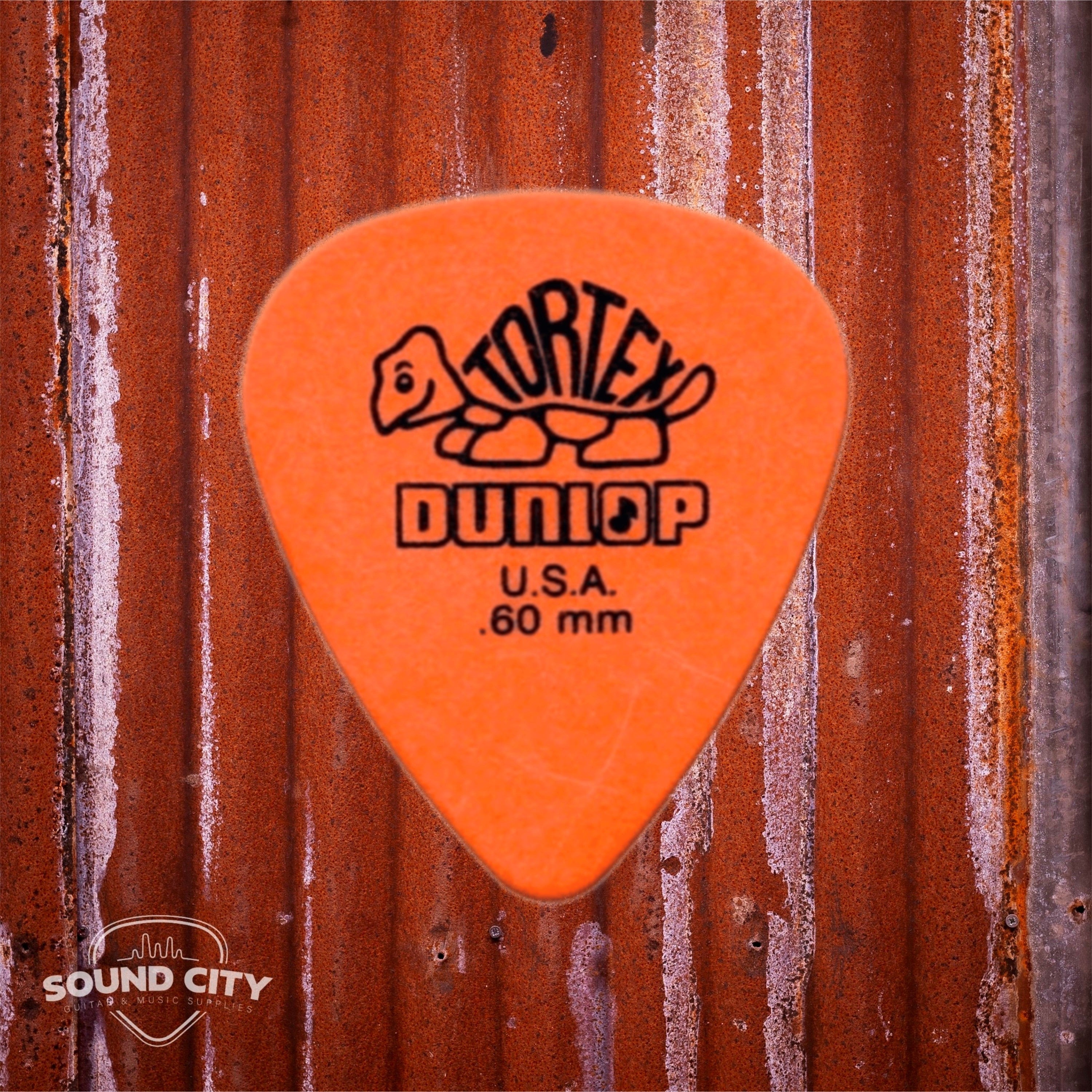Dunlop Plectrum Tortex Standaard 0.60mm Oranje