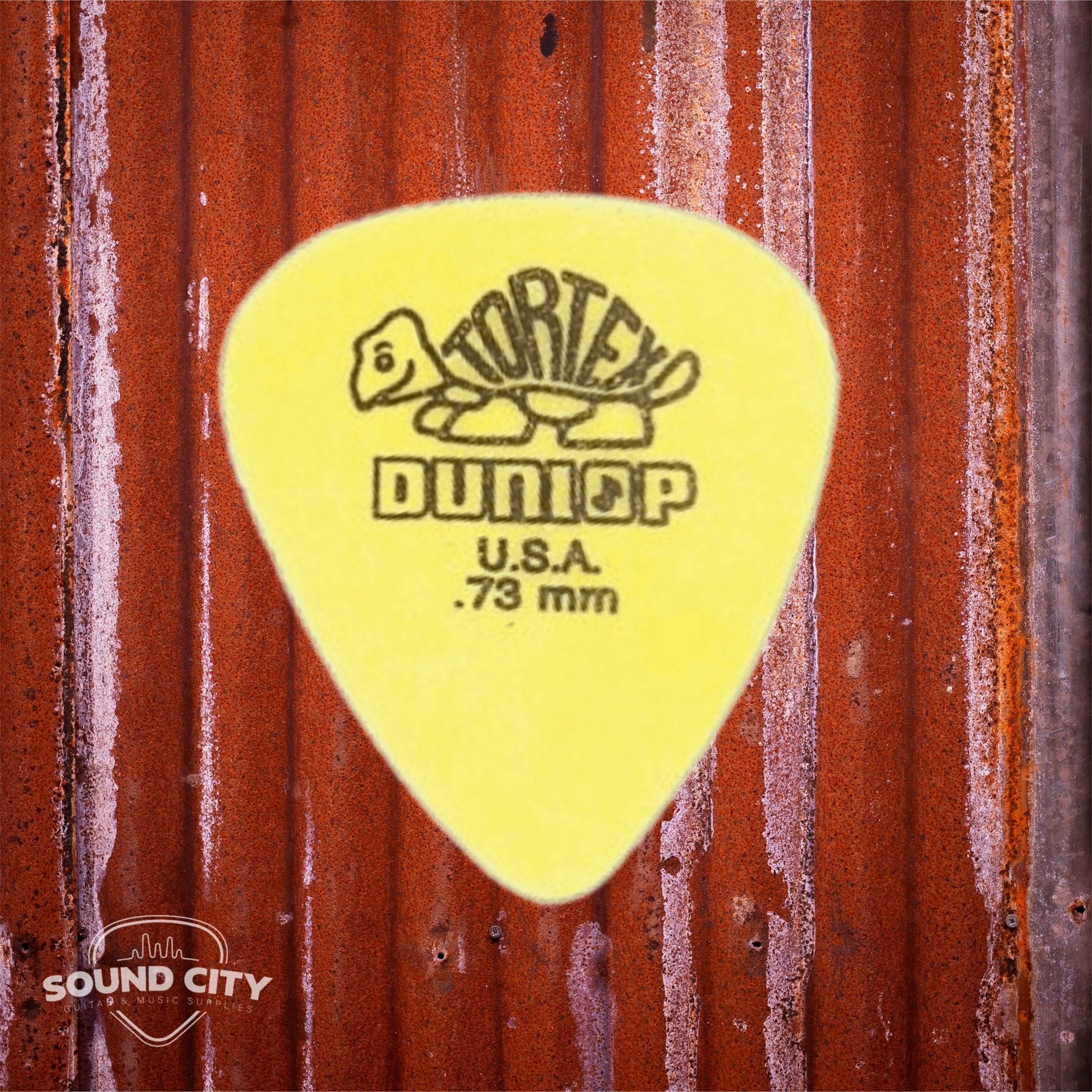 Dunlop Plectrum Tortex Standaard 0.73mm Geel 6PACK