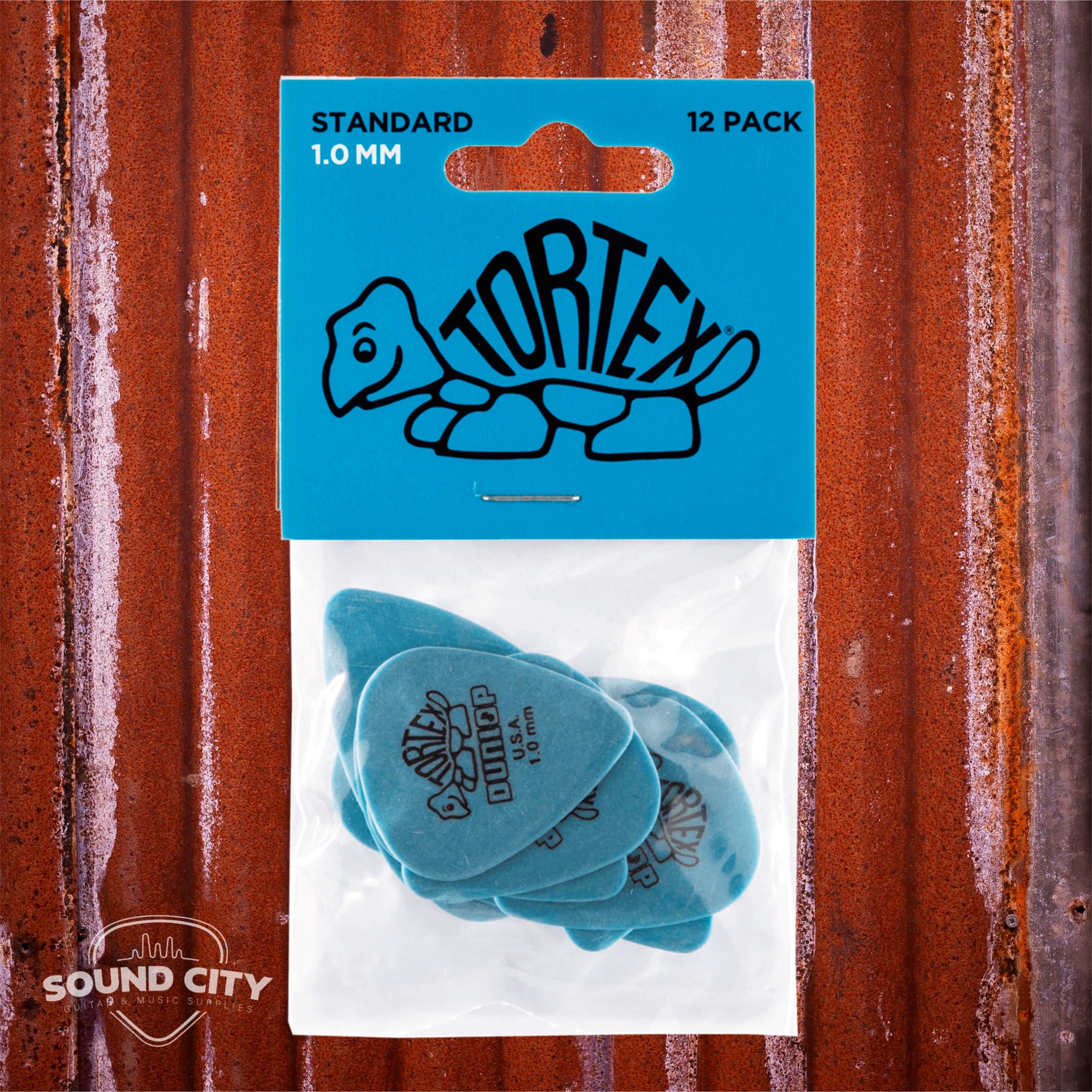 Dunlop Plectrum Tortex Standaard 1.0mm Blauw 12PACK