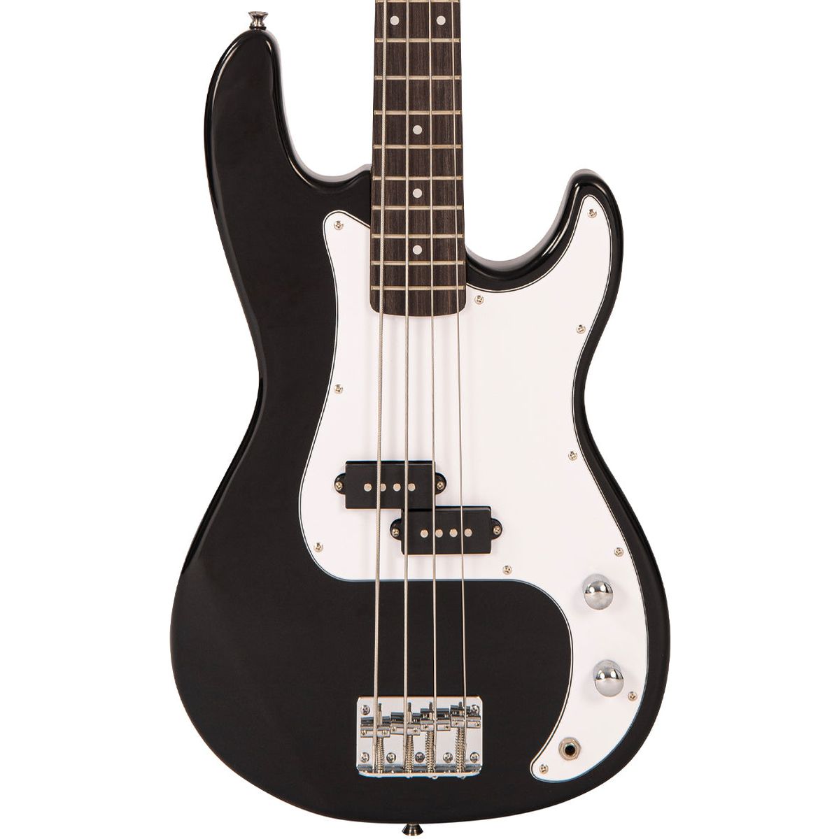 Encore E40 Blaster Bass Guitar - Gloss Black