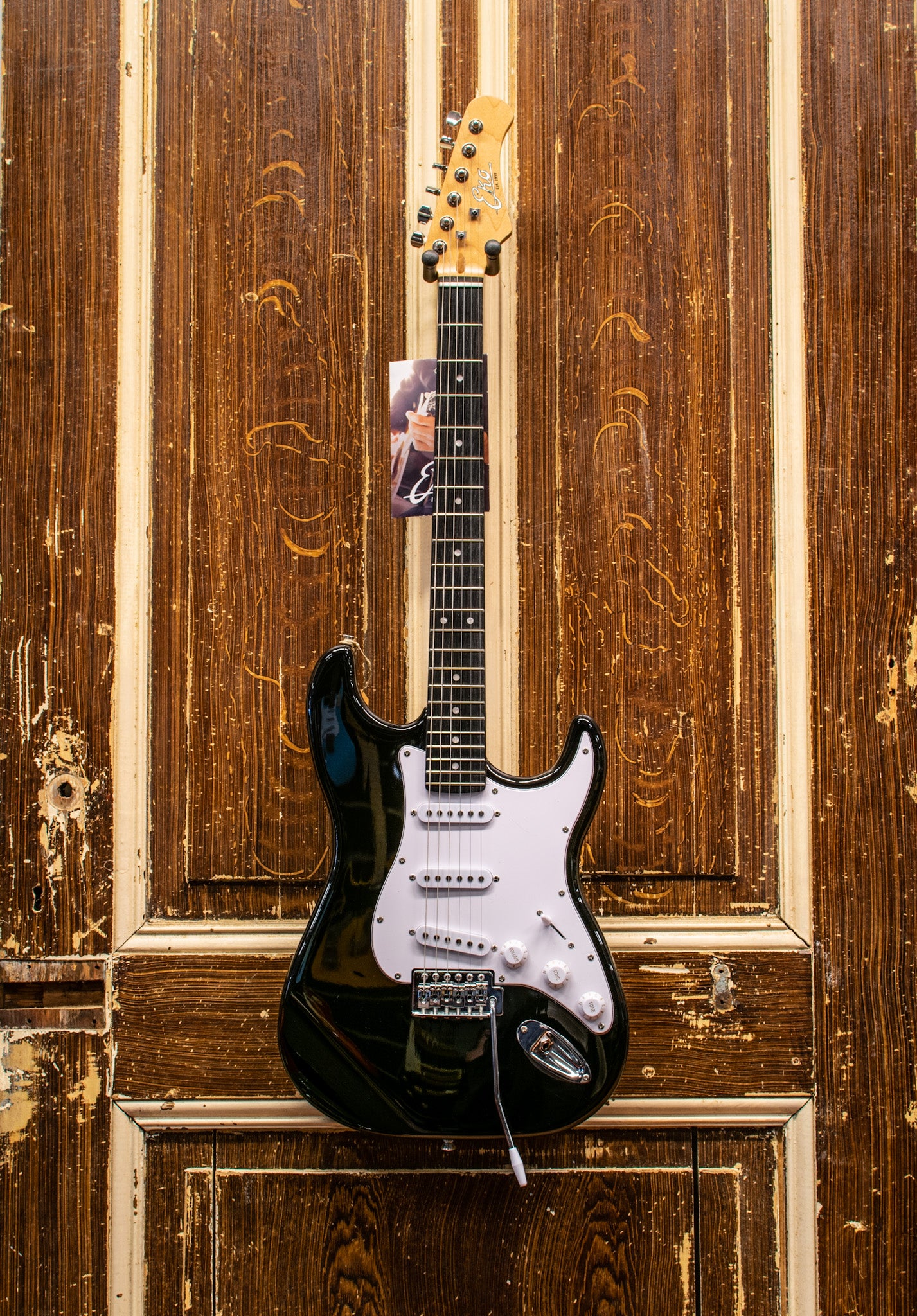 Eko S300-BLK Starter Strat Metallic Black Elektrische Gitaar