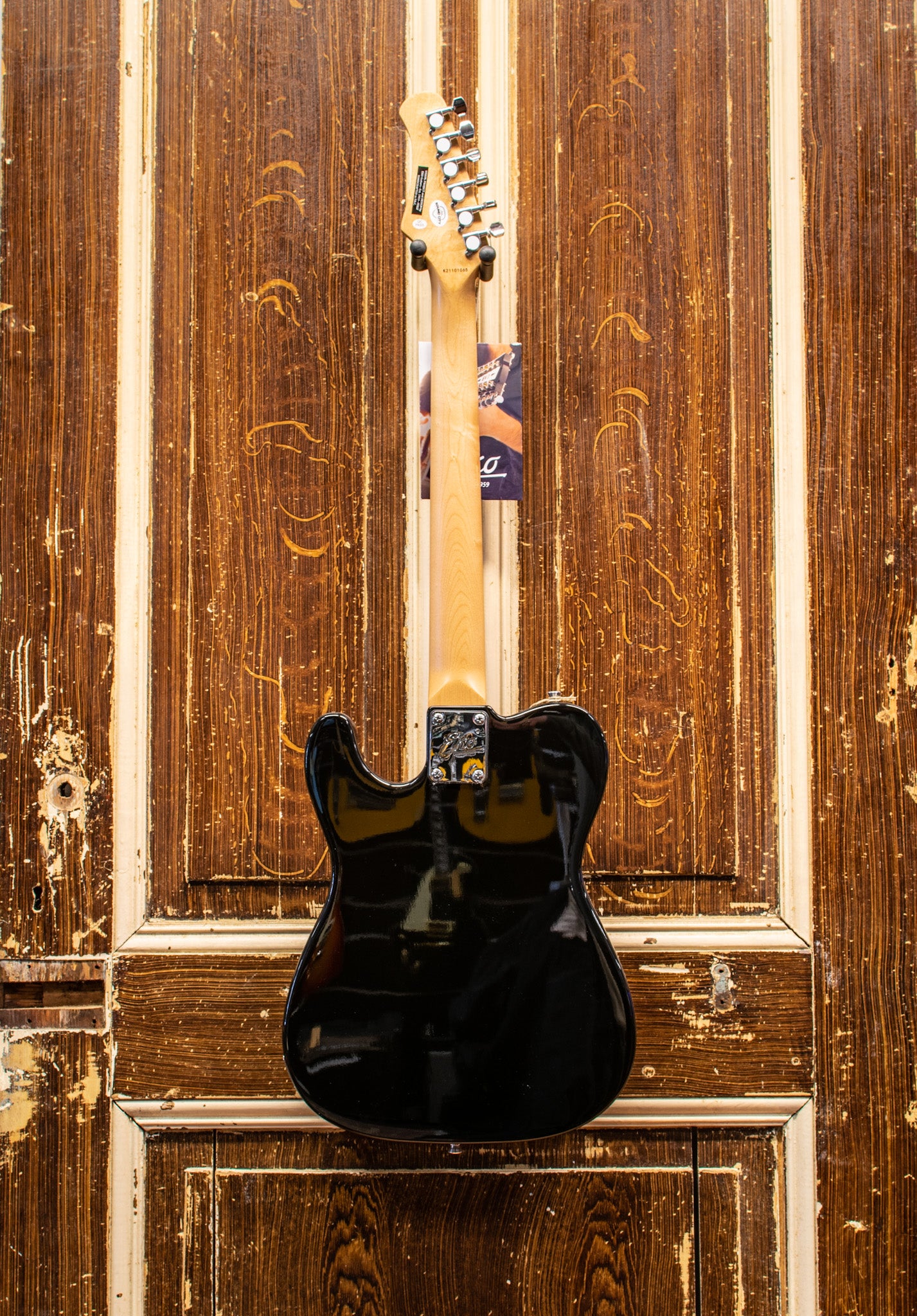 Eko VT380-BLK Starter Telecaster Black Elektrische Gitaar