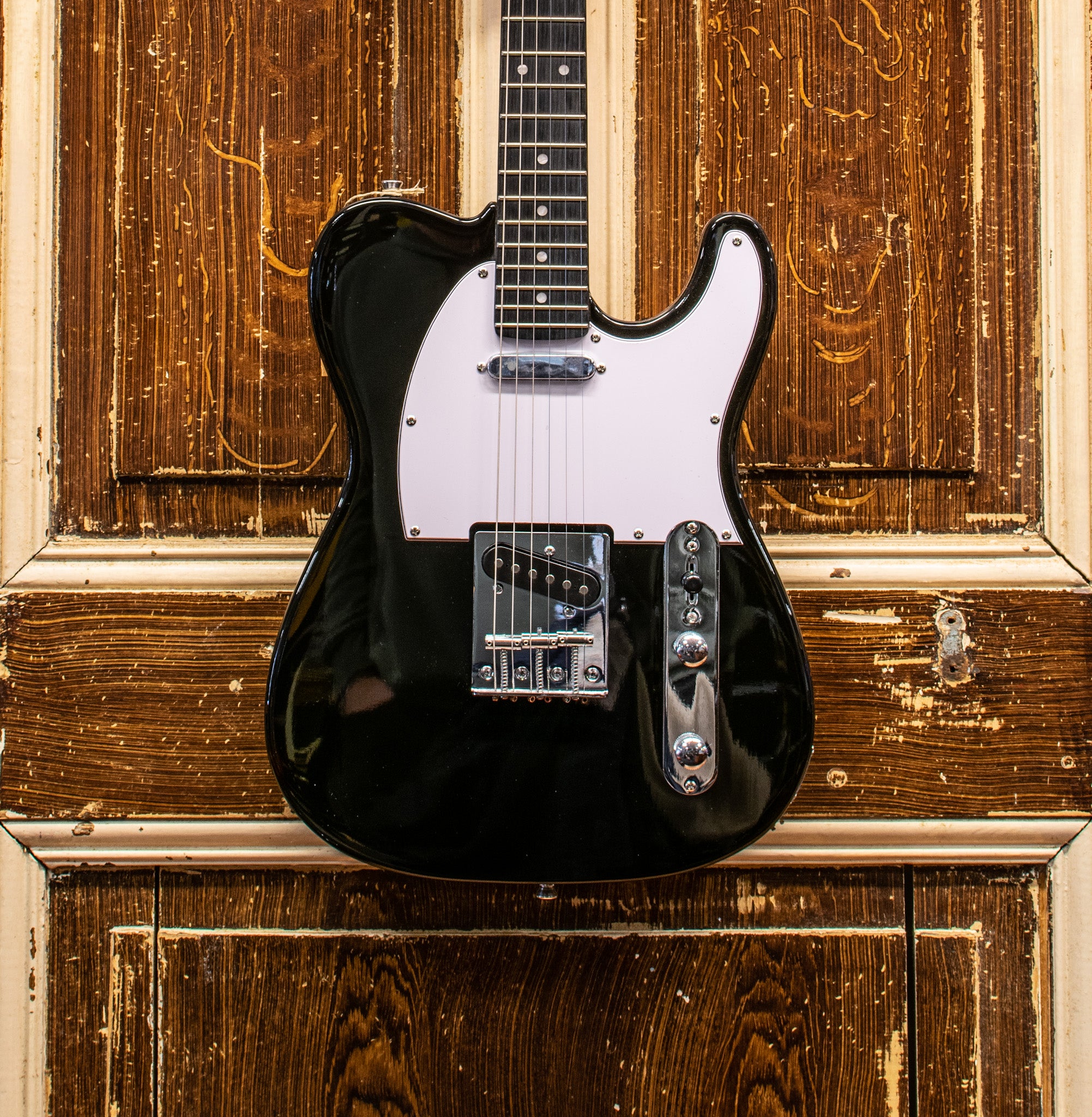 Eko VT380-BLK Starter Telecaster Black Elektrische Gitaar