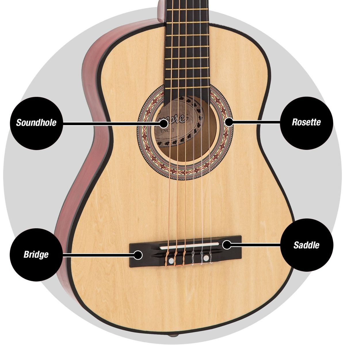 Encore 12 Size Klassieke gitaar