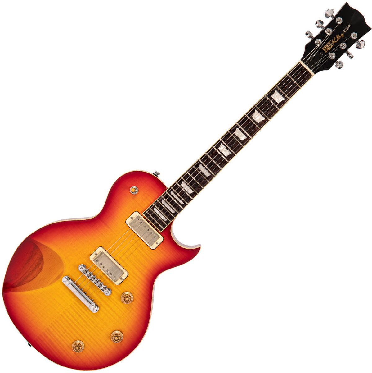 Fret-King Eclat Custom Guitar - Flamed Cherry Sunburst Elektrische gitaar