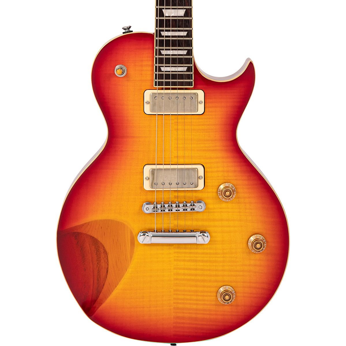 Fret-King Eclat Custom Guitar - Flamed Cherry Sunburst Elektrische gitaar