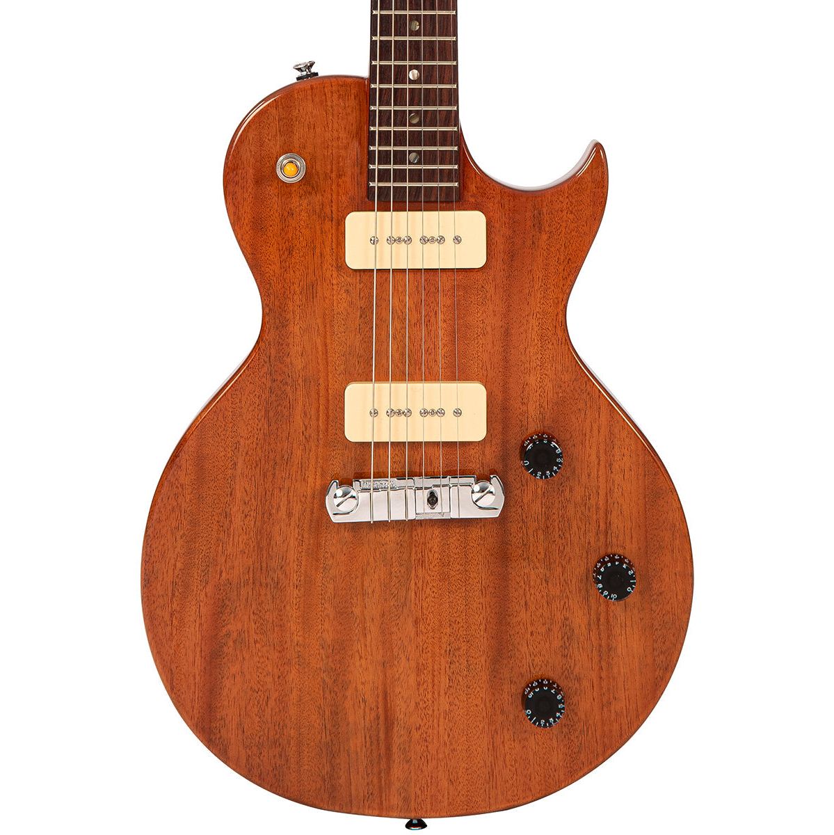 Fret-King Eclat Standard Guitar - Natural Mahogany Elektrische gitaar