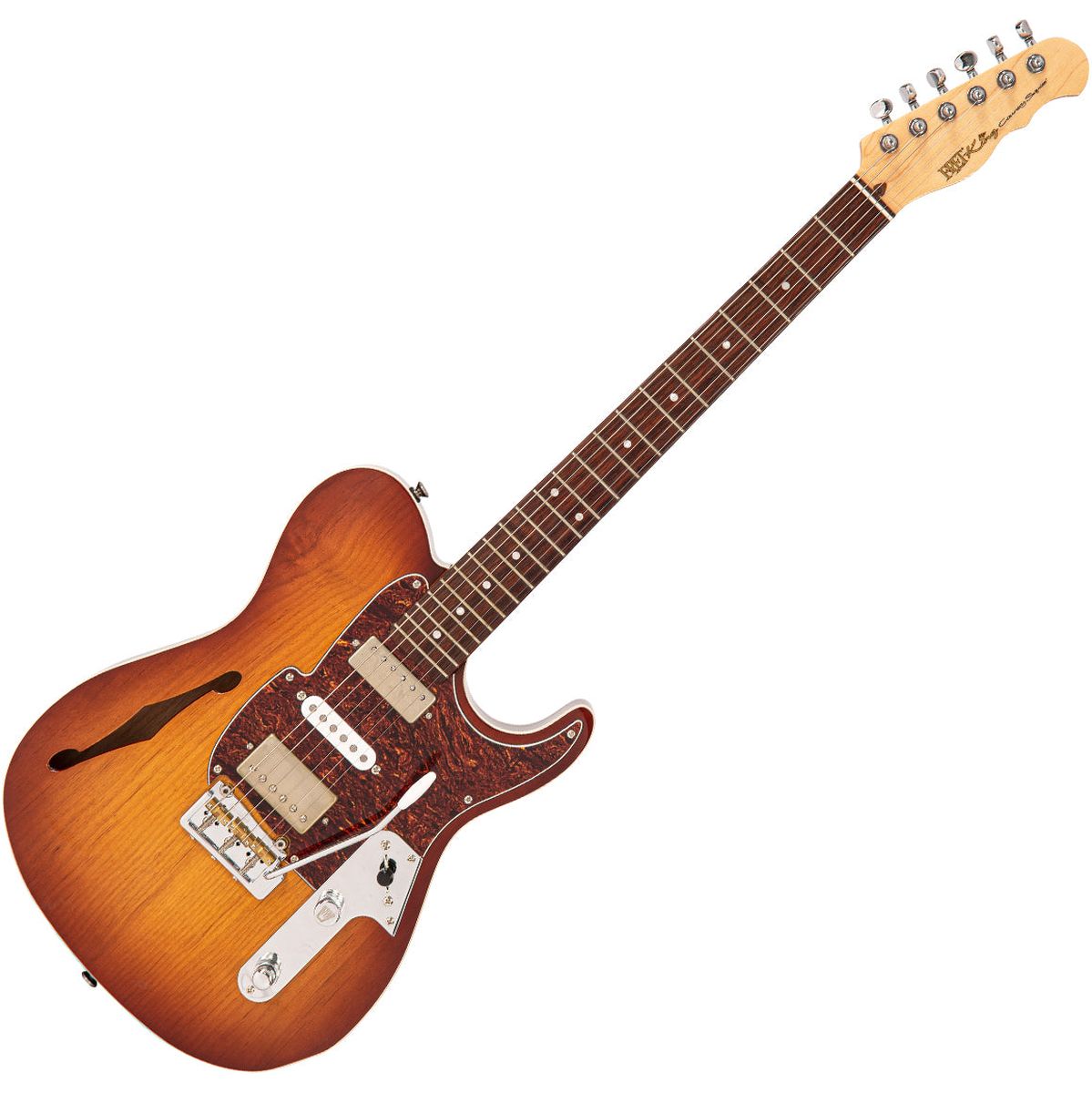 Fret-King Country Squire Semitone Deluxe - Honeyburst Elektrische gitaar