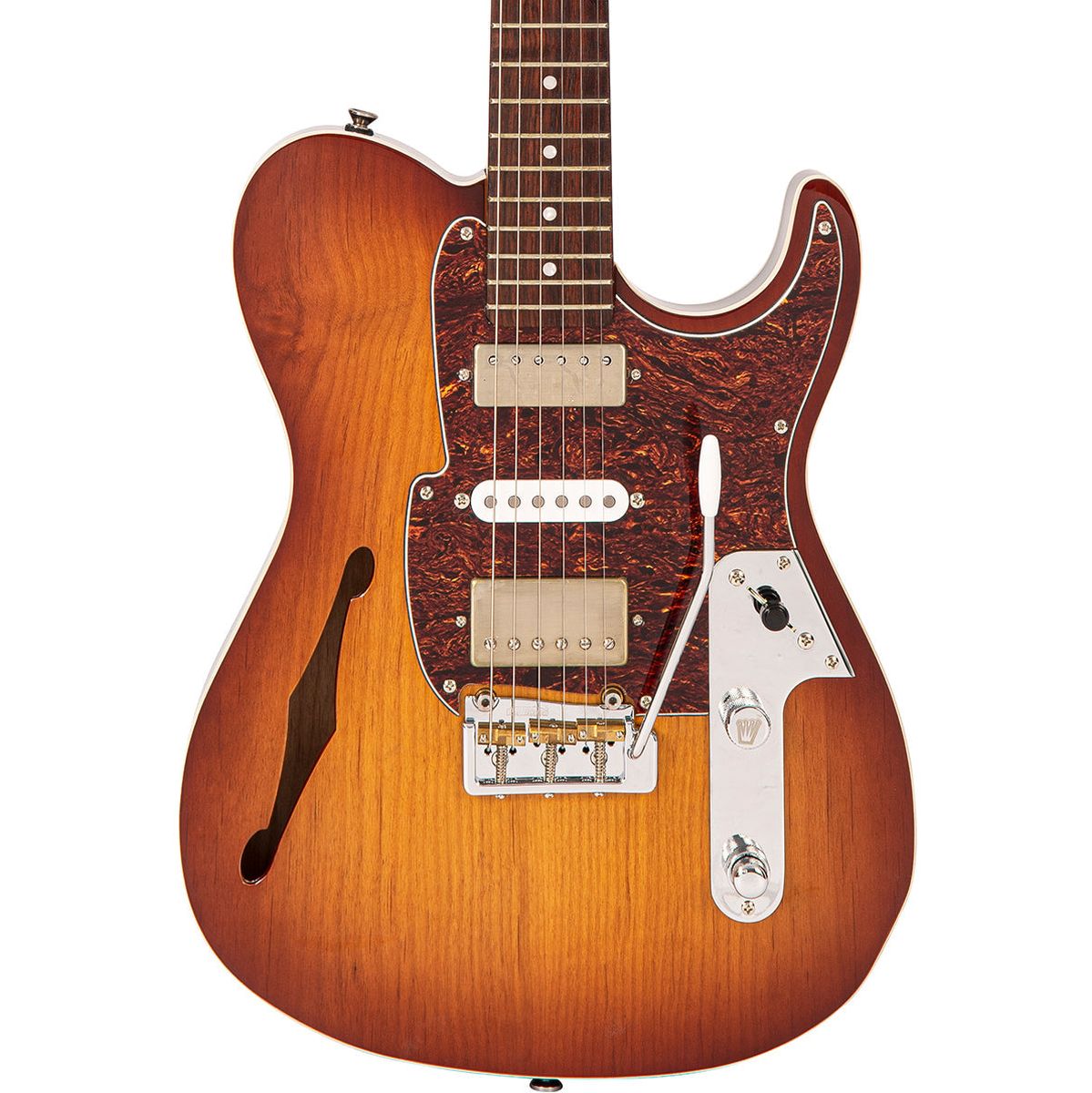 Fret-King Country Squire Semitone Deluxe - Honeyburst Elektrische gitaar