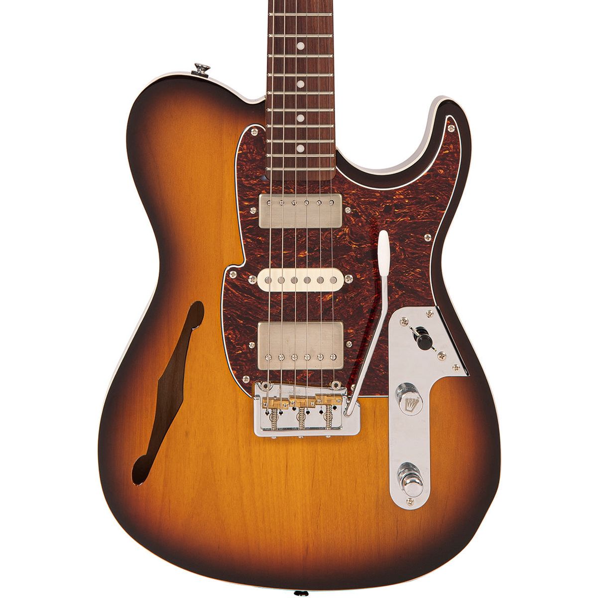 Fret-King Country Squire Semitone Deluxe - Original Classic Burst Elektrische gitaar