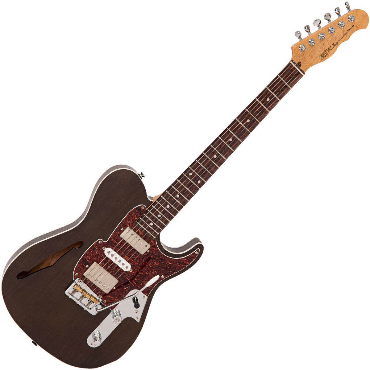 Fret-King Country Squire Semitone Deluxe - Thru Black Elektrische gitaar