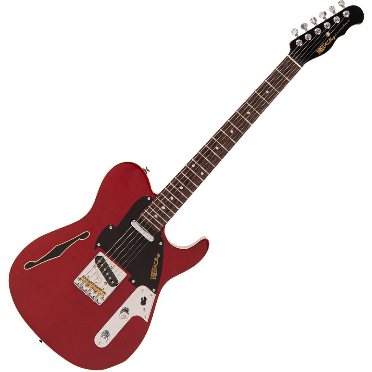 Fret-King Country Squire Stealth - Candy Apple Red Elektrische gitaar