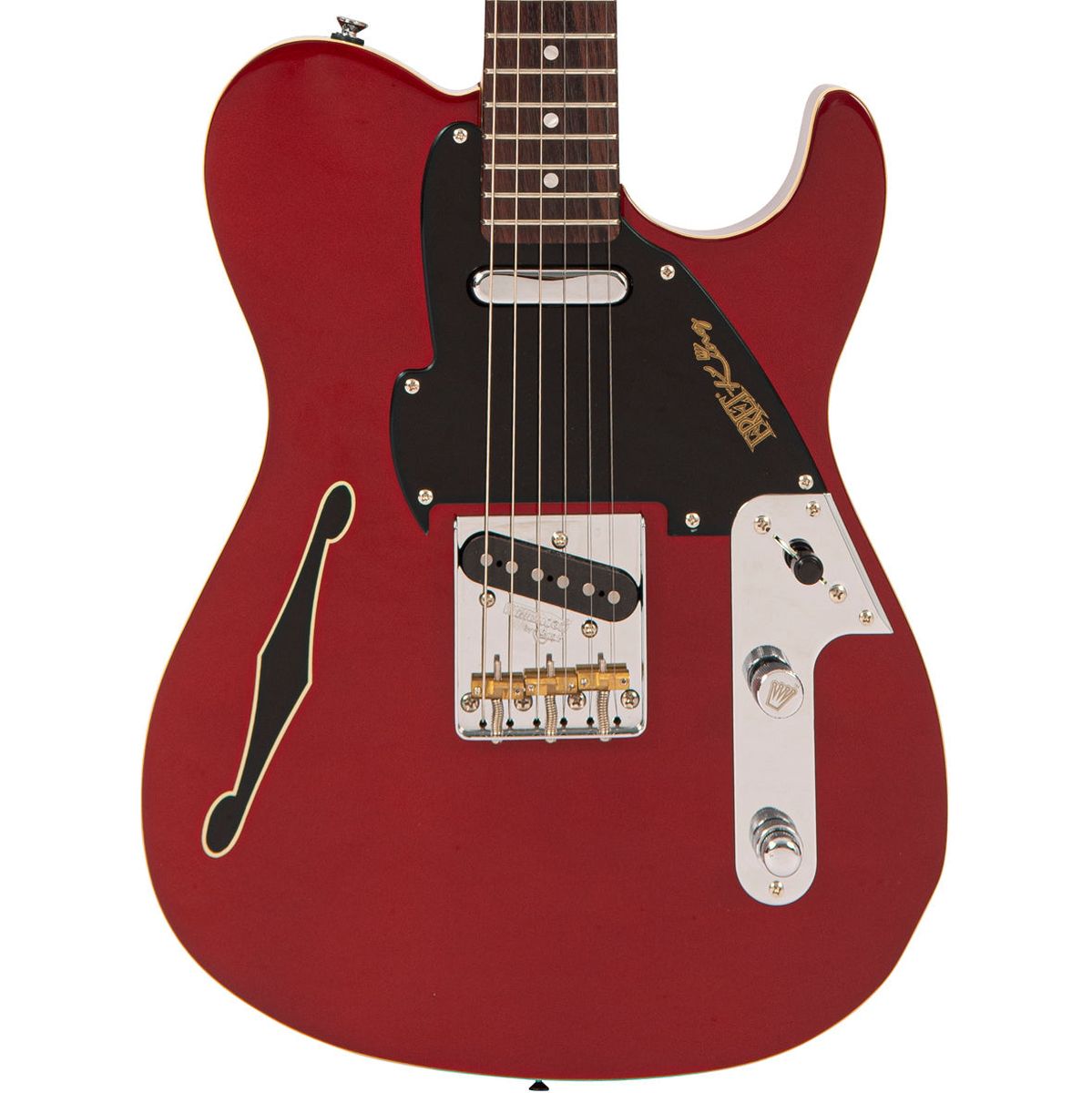 Fret-King Country Squire Stealth - Candy Apple Red Elektrische gitaar