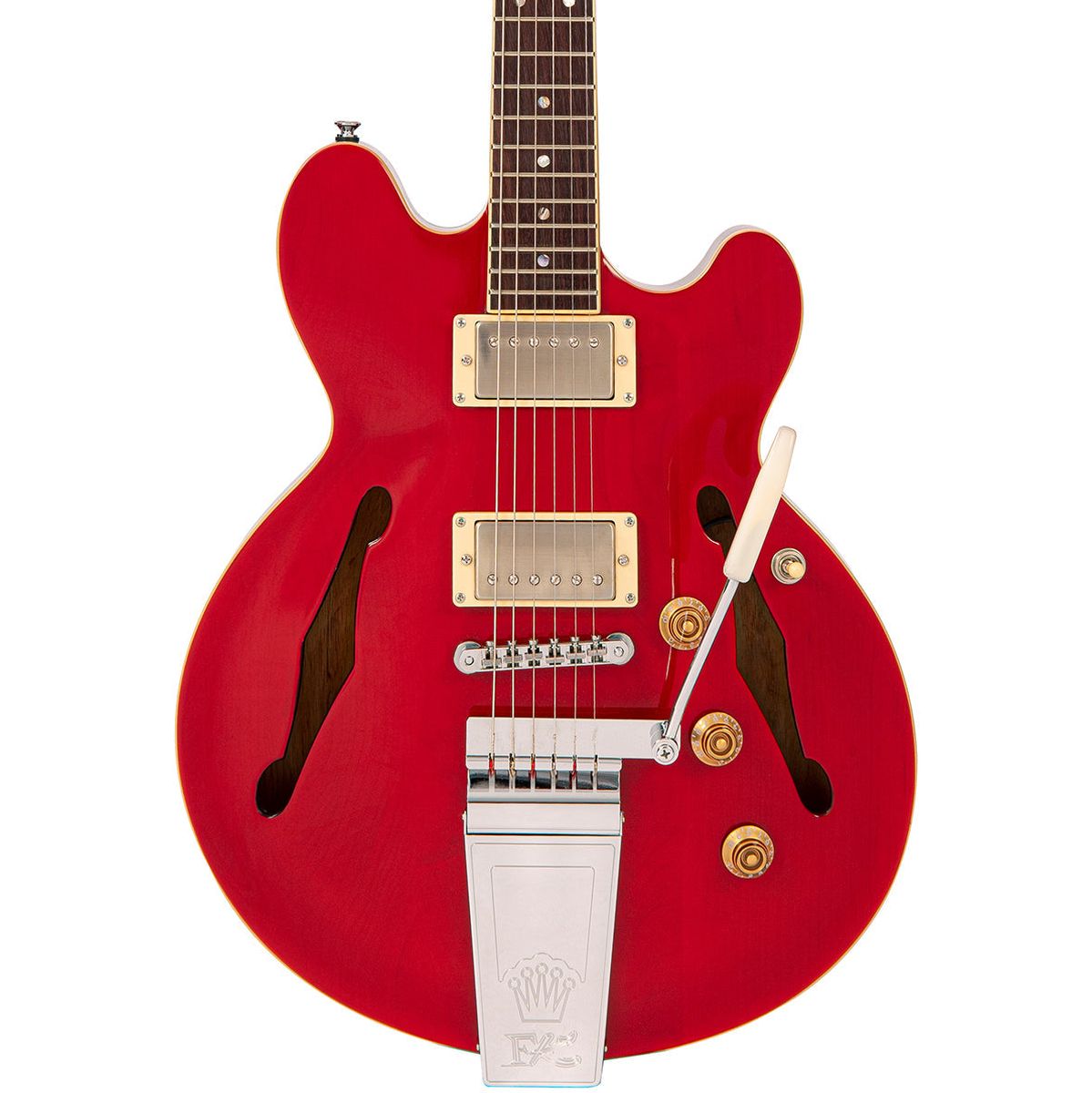 Fret-King Elise Custom w/ Vibrato - Cherry Red Elektrische gitaar