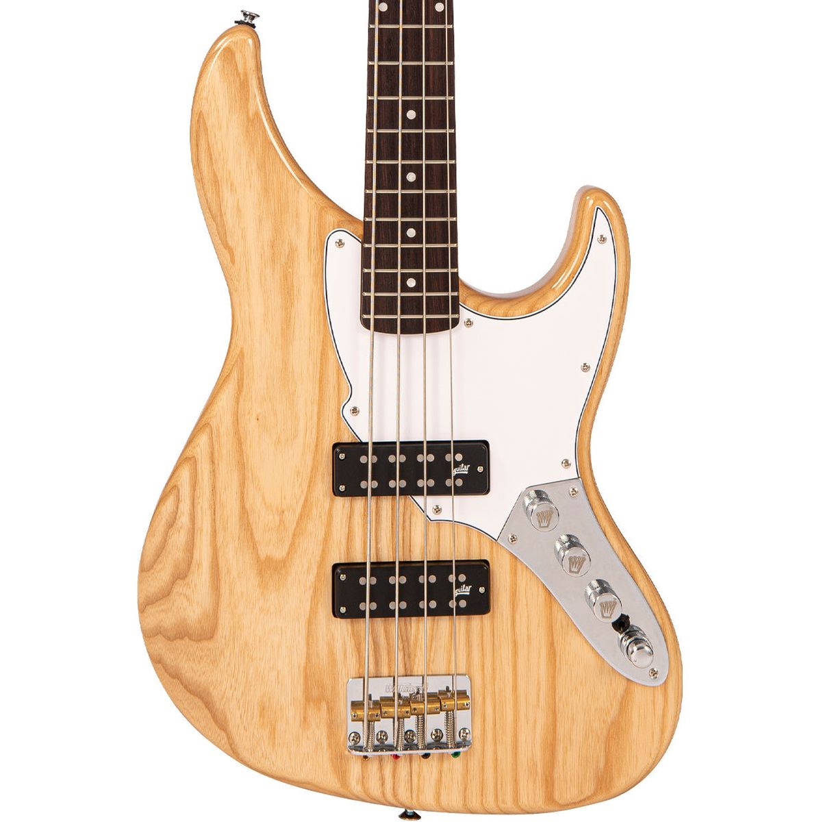 Fret-King Perception Custom 4 String - Natural Ash Basgitaar