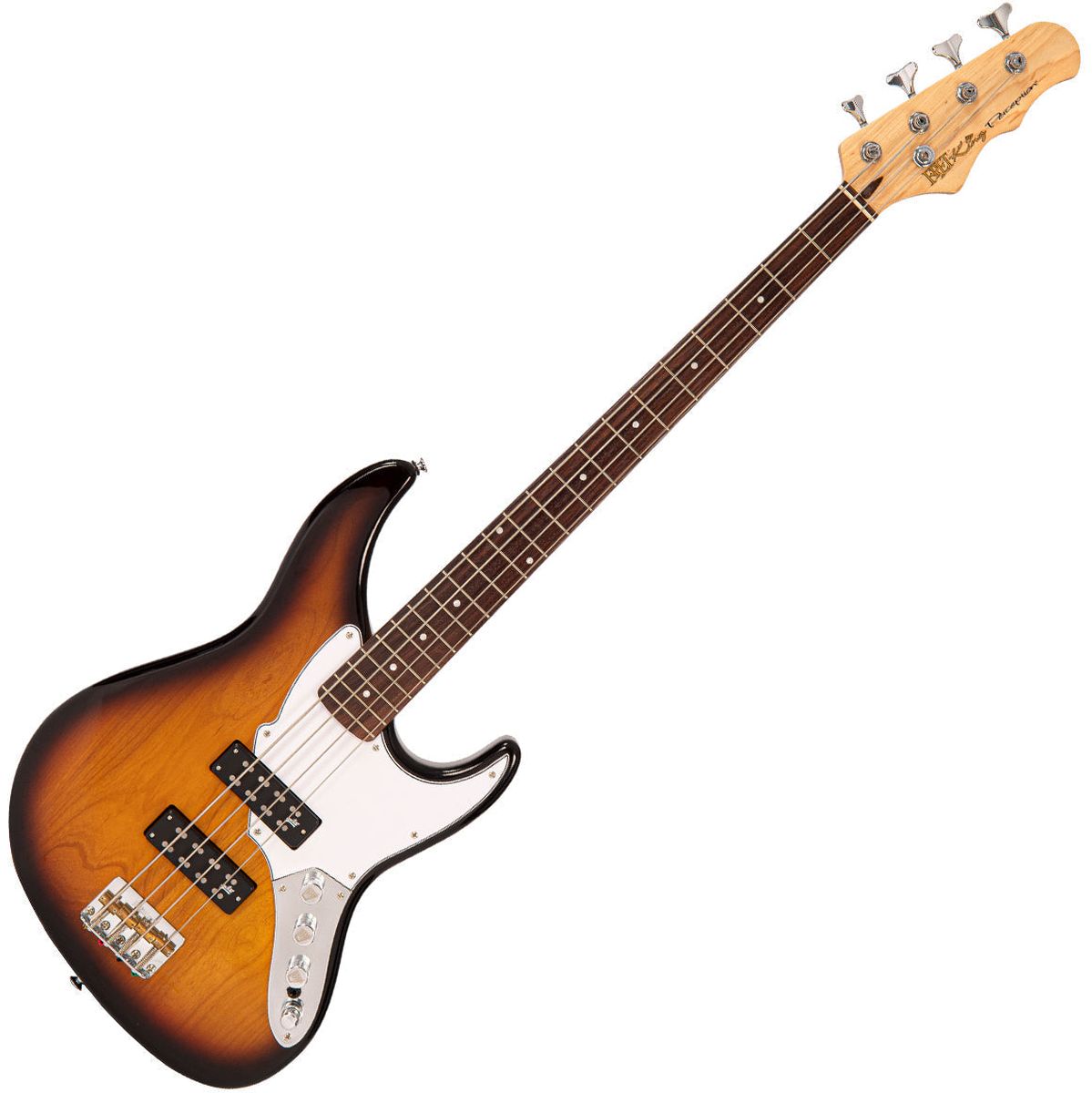 Fret-King Perception Custom 4 String Bass - Original Classic Burst Basgitaar