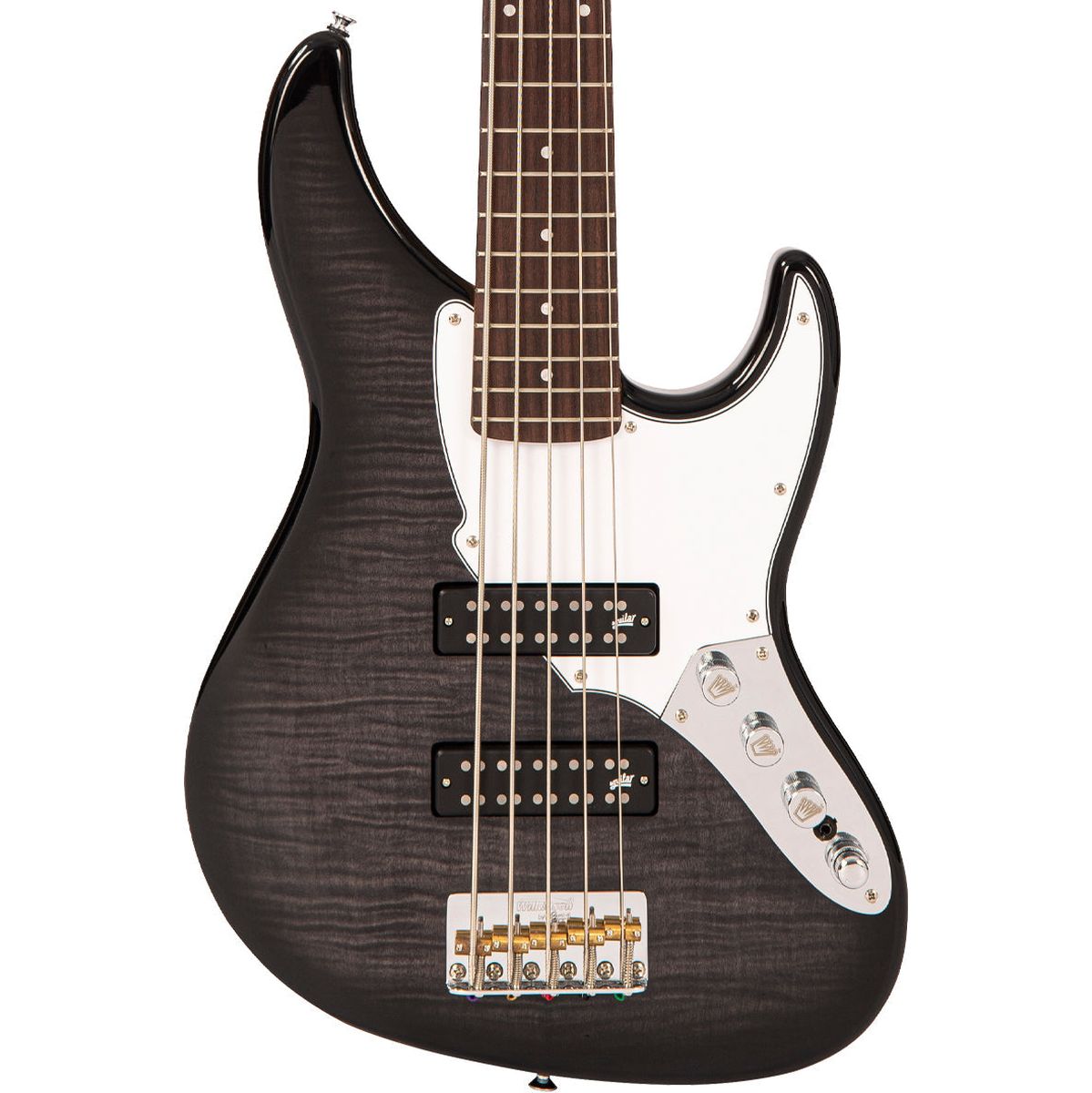 Fret-King Perception Custom 5 String Bass - Blackburst Basgitaar