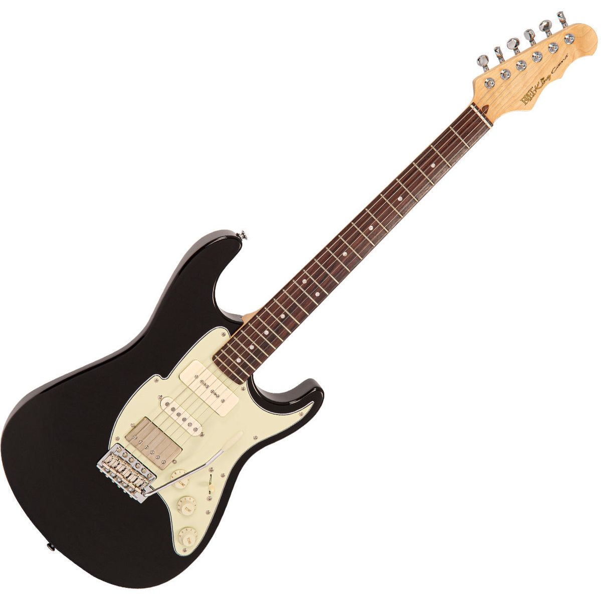 Fret-King Corona Custom Guitar - Gloss Black Elektrische gitaar