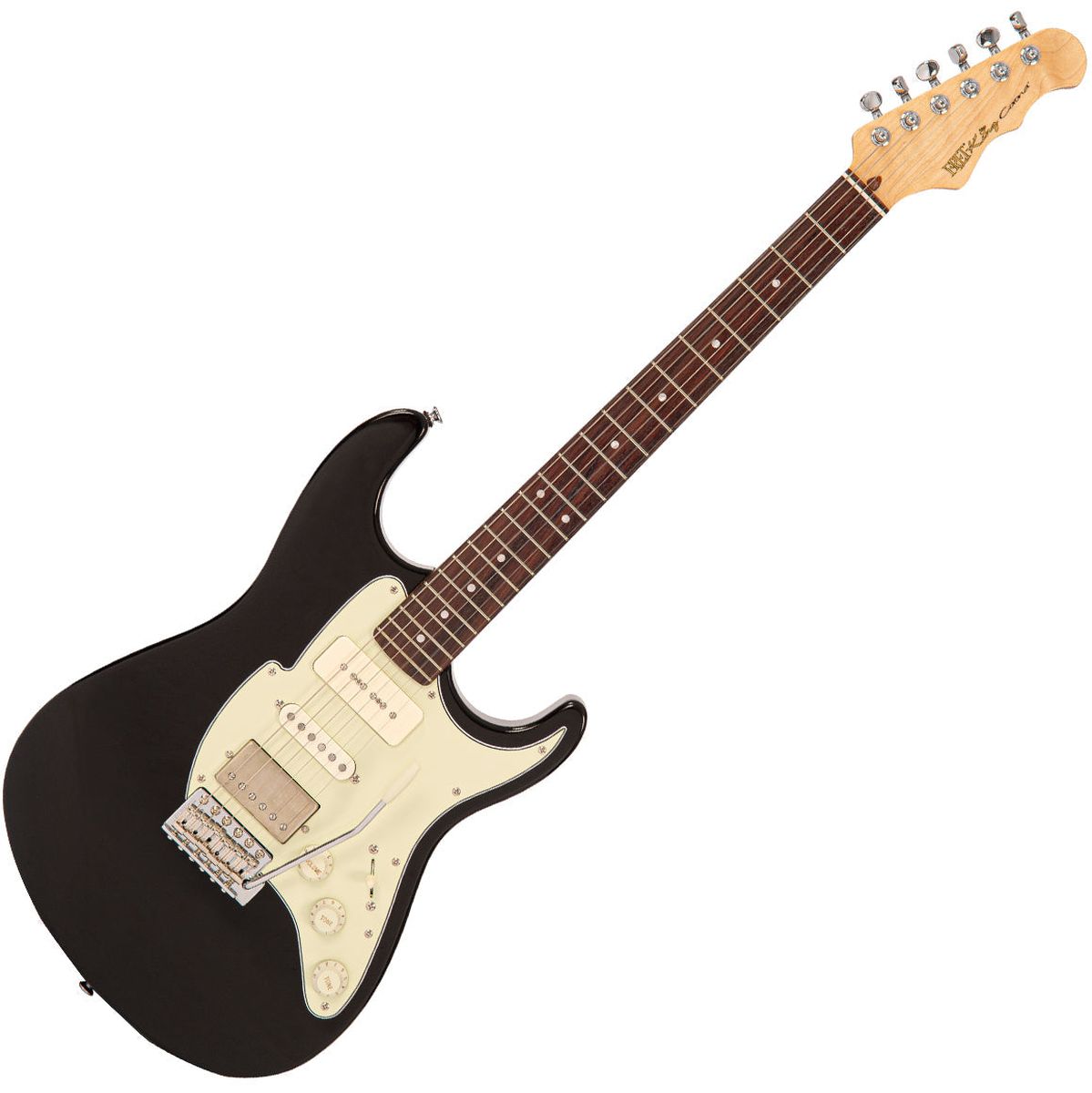 Fret-King Corona Custom Guitar - Gloss Black Elektrische gitaar