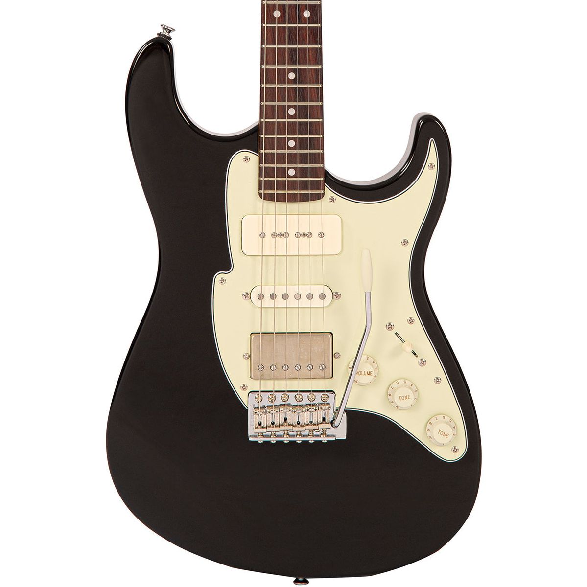 Fret-King Corona Custom Guitar - Gloss Black Elektrische gitaar