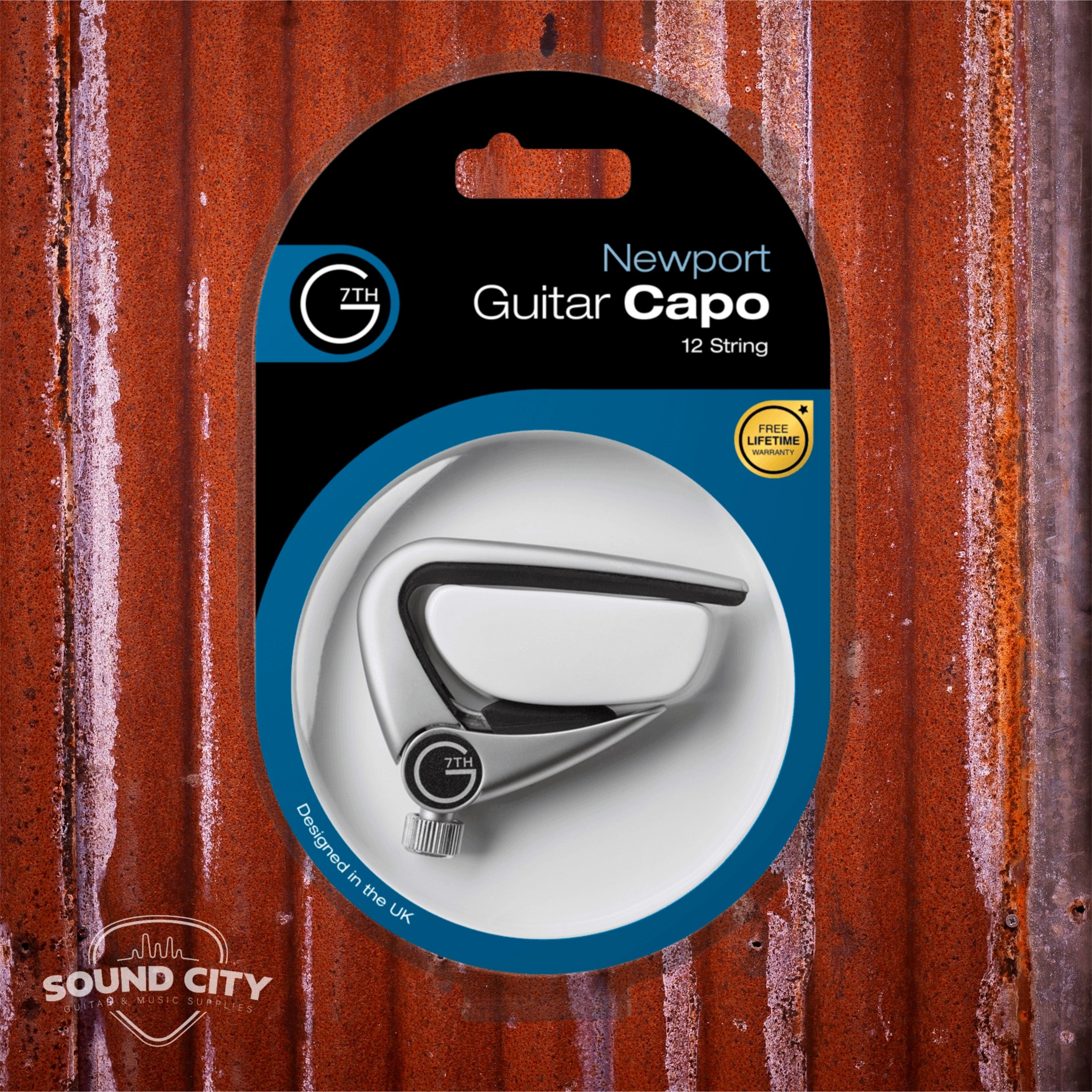 G7th C32013 Newport 12 string Silver Capo