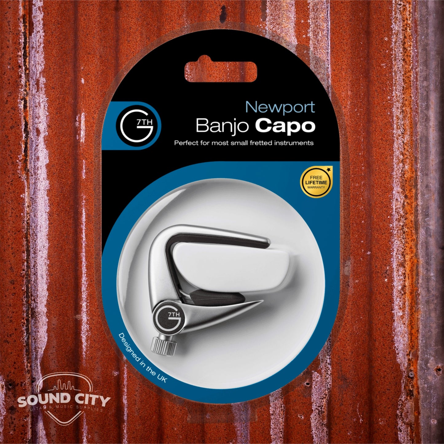G7th C34013 Newport Banjo Silver Capo