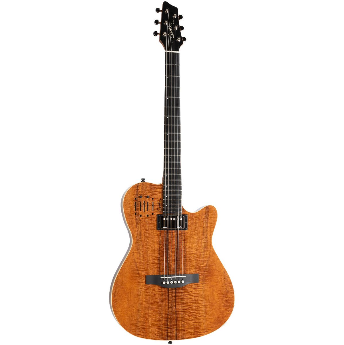 Godin A6 Ultra Electric Guitar - Extreme Koa HG Wbag