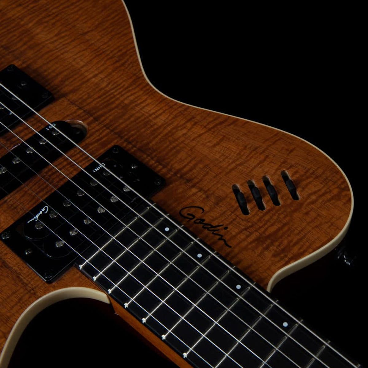 Godin xtSA 3 Voice Elektrische gitaar - Koa Extreme HG Wbag