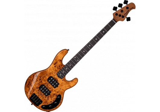 Sterling by Music Man StingRay RAY34HHPB Amber 4-String Elektrische Basgitaar