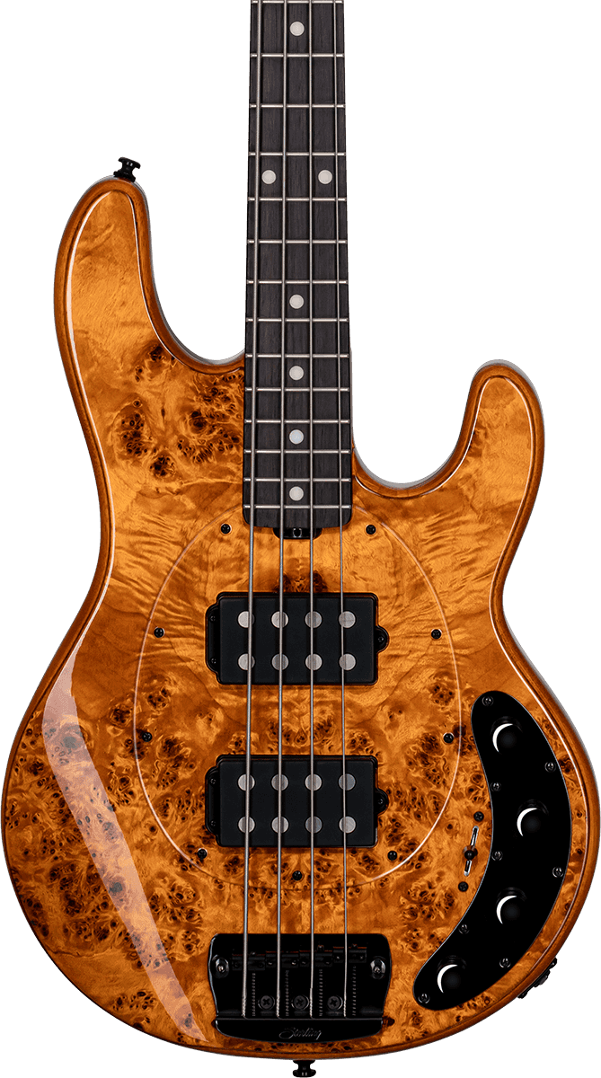 Sterling by Music Man StingRay RAY34HHPB Amber 4-String Elektrische Basgitaar