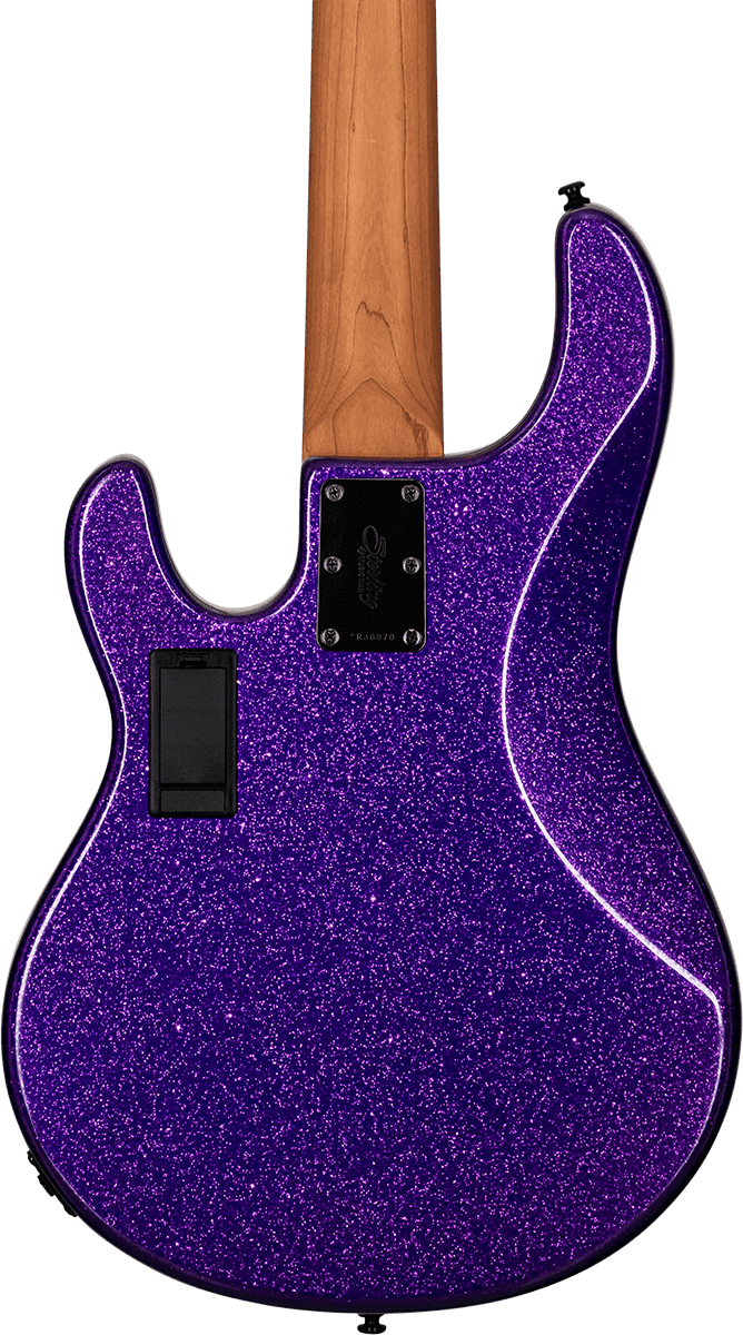 Sterling by Music Man StingRay RAY35 Purple Sparkle 5-String Elektrische Basgitaar