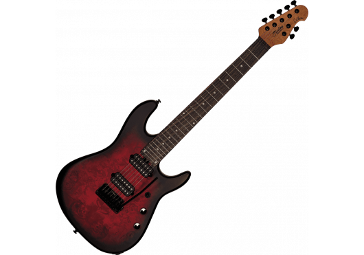 Sterling by Music Man Jason Richardson Richardson7 Dark Scarlet Burst Satin 7-String Elektrische Gitaar