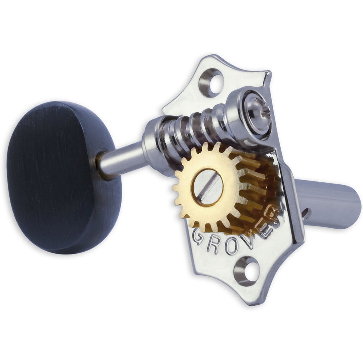 Grover Statite Horizontal Set Ebony Buttons Chrome