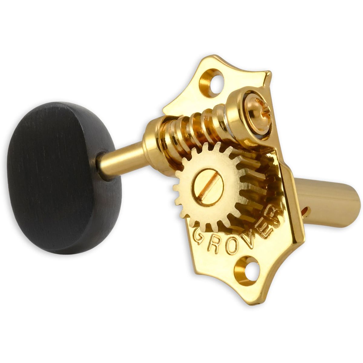 Grover Statite Horizontal Set Ebony Buttons Gold