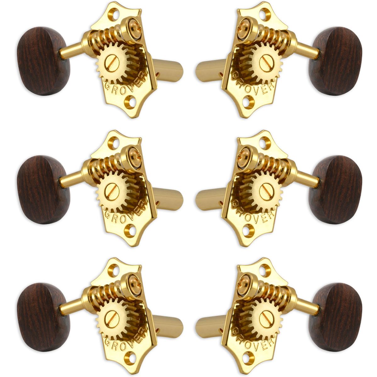 Grover Statite Horizontal Set Rosewood Buttons Gold