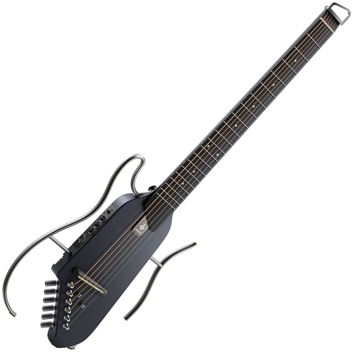 DONNER Hush-I Guitar - Black Elektrische gitaar